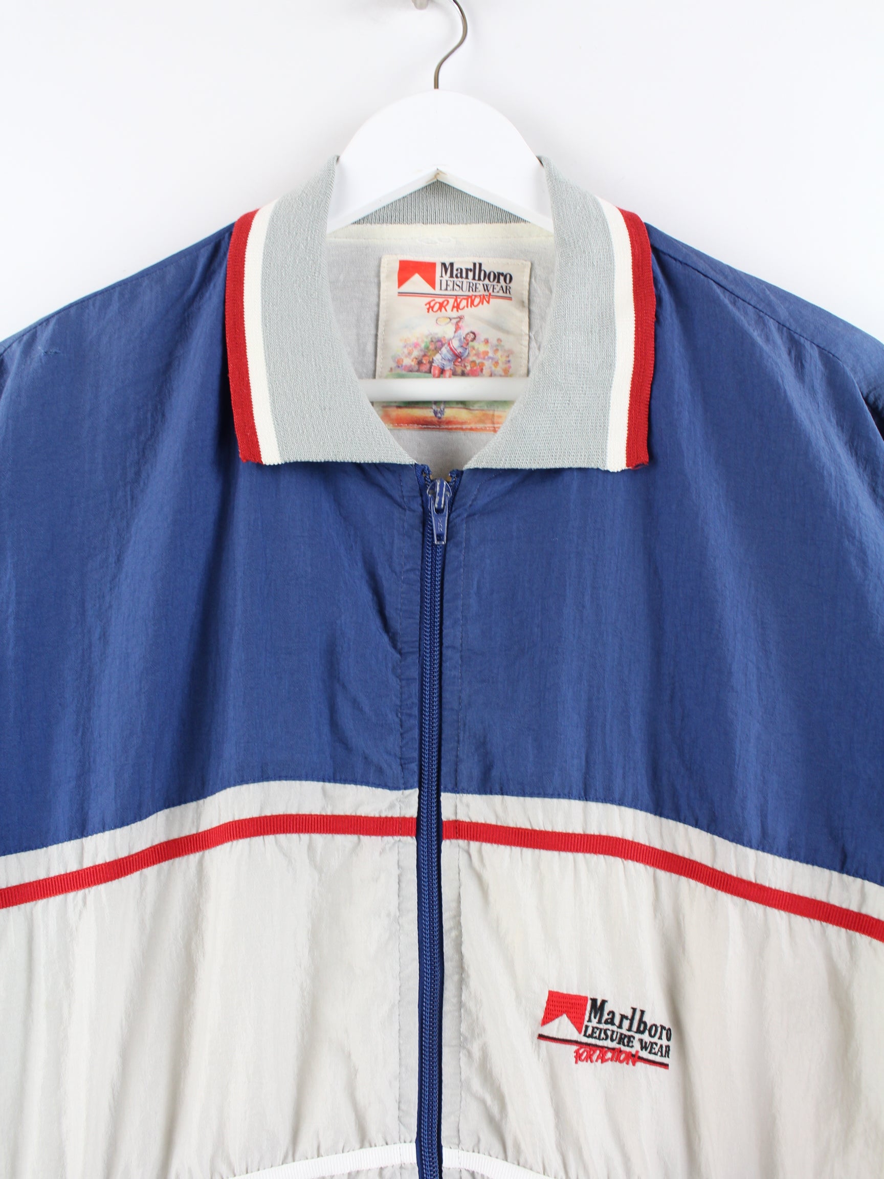 Marlboro 80s track jacket blue XL – Peeces