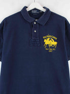 Ralph Lauren 90s Vintage Embroidered Polo Blau XL (detail image 1)