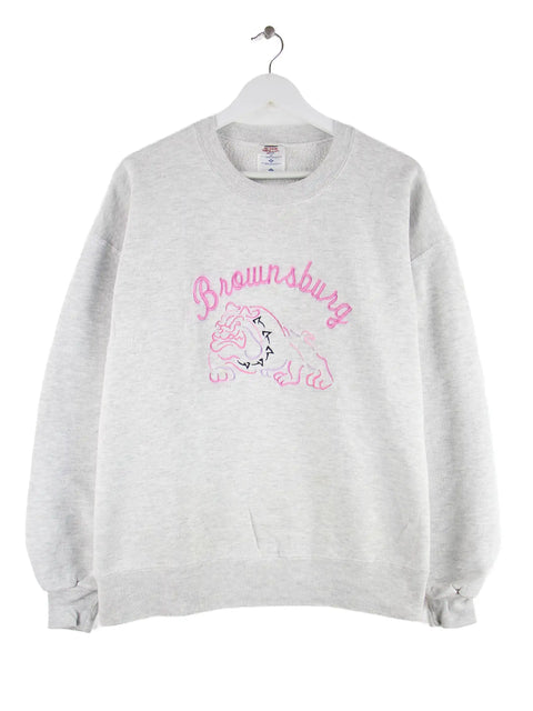 Jerzees 90s Vintage Brownsburg Sweater Grau L
