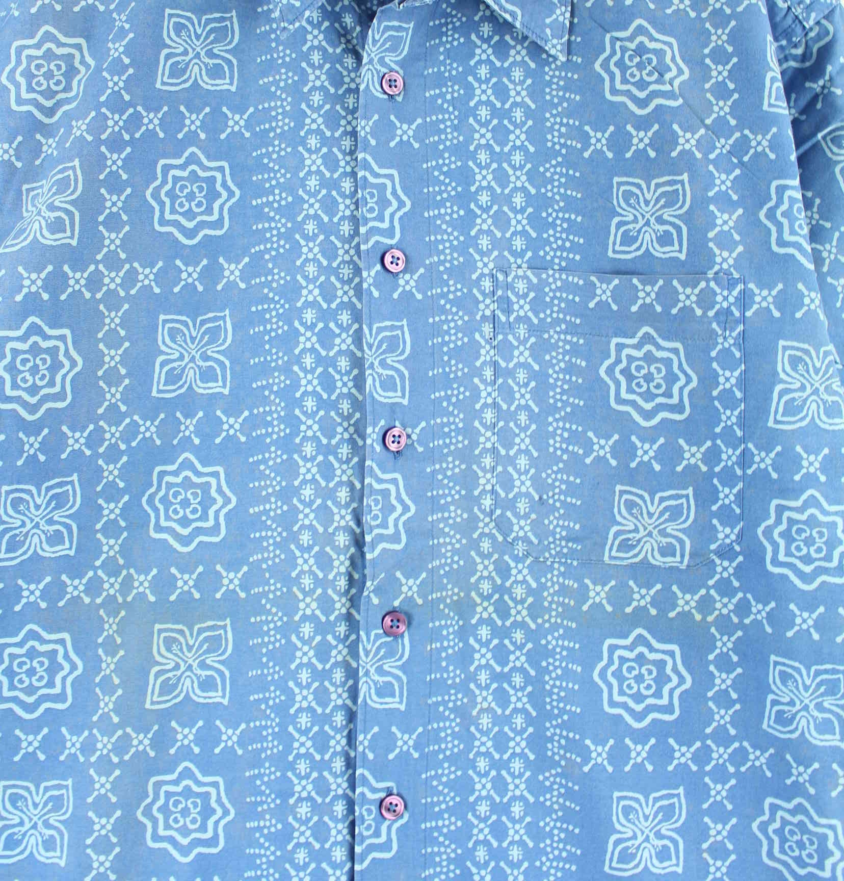 Vintage 00s Hawaii Hemd Blau M (detail image 1)