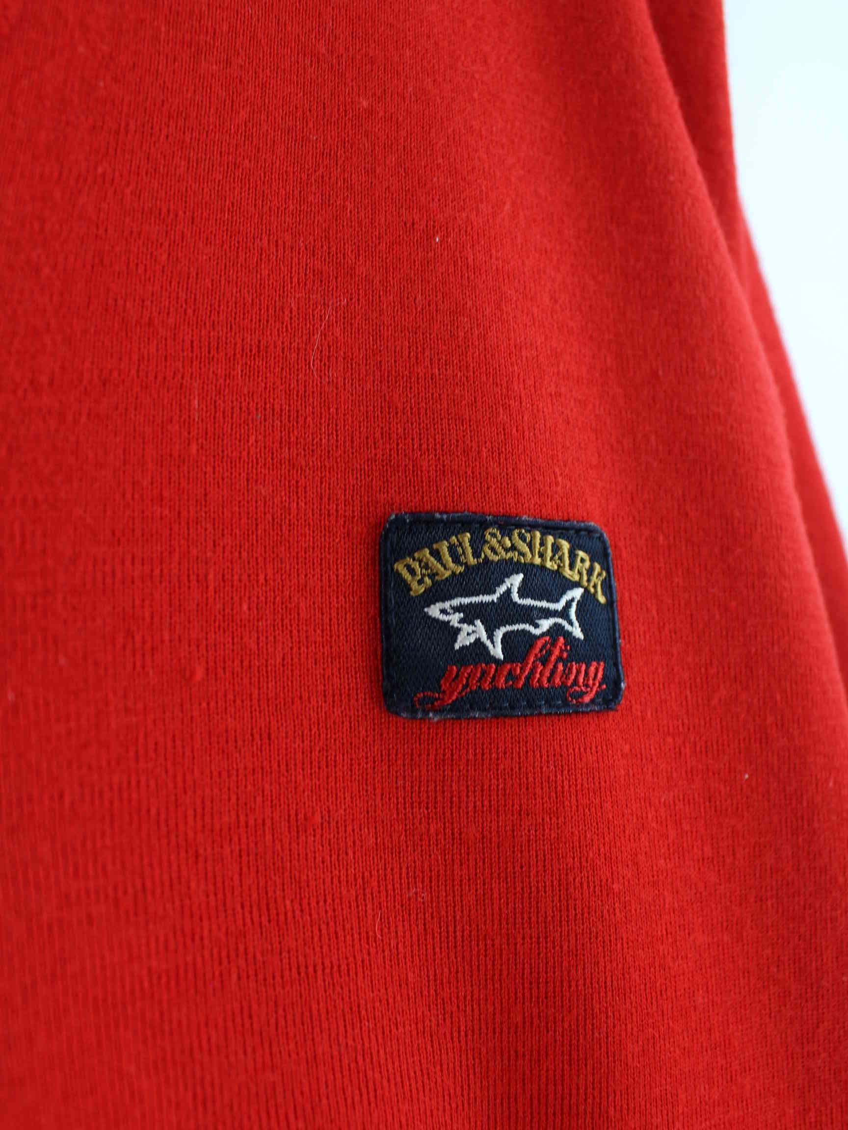 Paul & Shark 90s Vintage V-Neck Pullover Rot L (detail image 3)