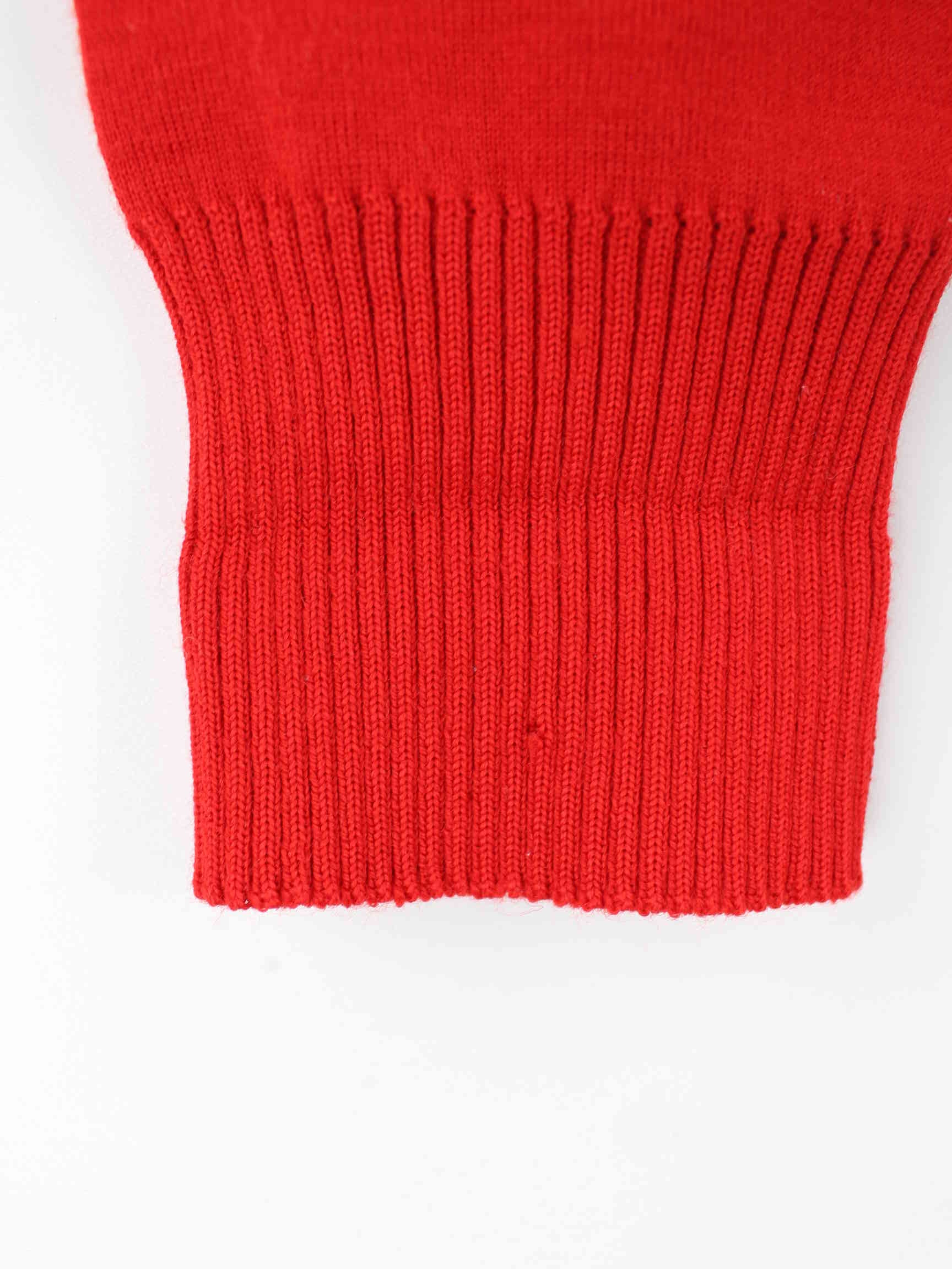 Paul & Shark 90s Vintage V-Neck Pullover Rot L (detail image 5)