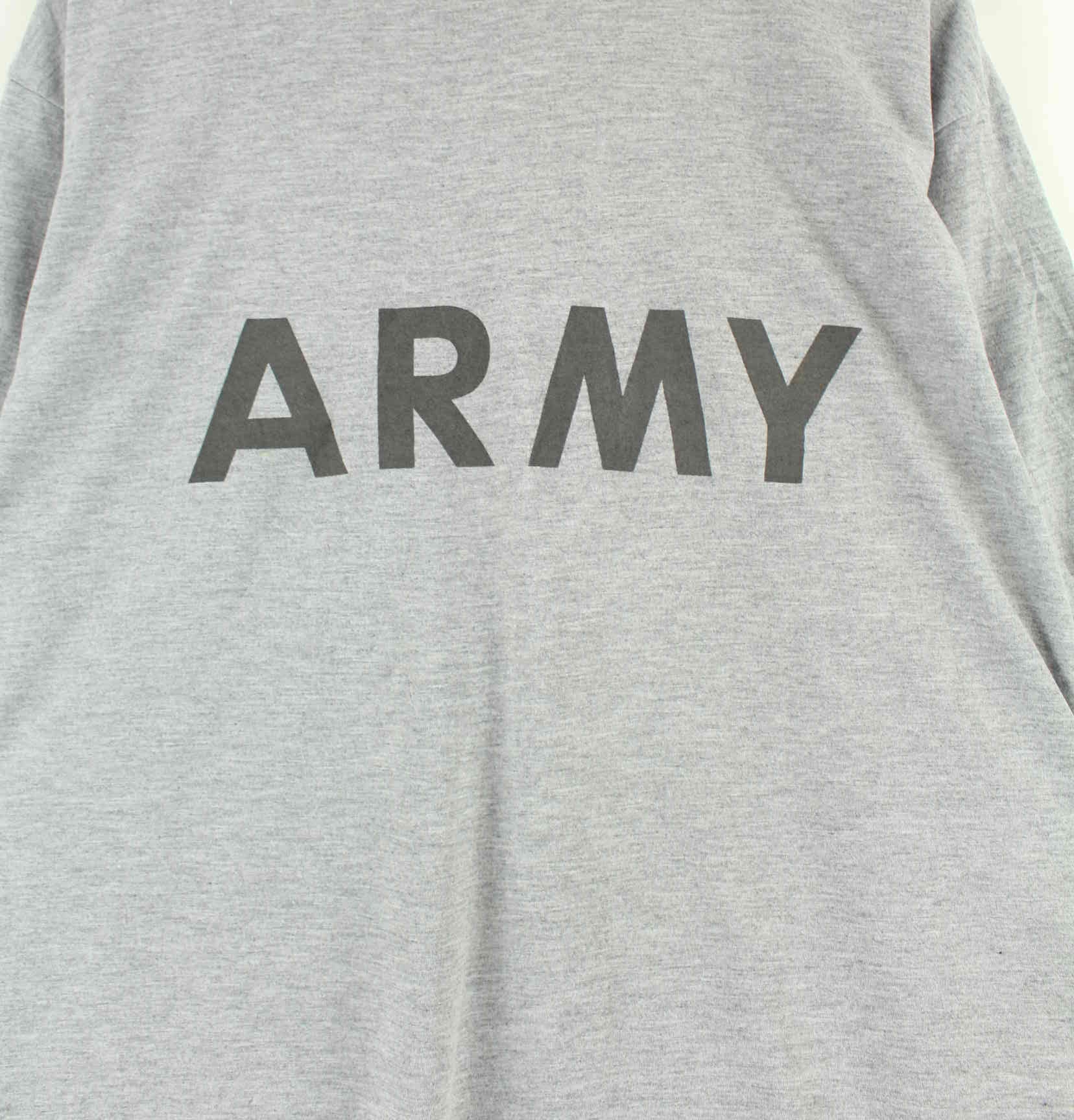 Vintage Army Print T-Shirt Grau XXL (detail image 1)