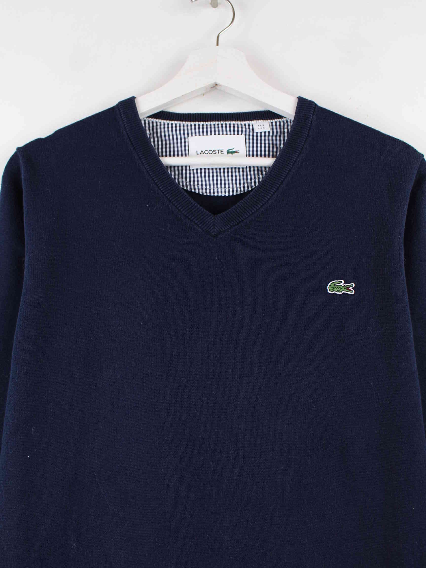 Lacoste V-Neck Pullover Blau S (detail image 1)