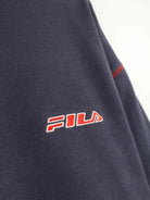 Fila 90s Vintage Embroidered Sweater Blau L (detail image 3)