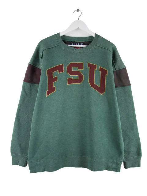 Galt Sand 90s Vintage FSU Seminoles Sweater Grün XL