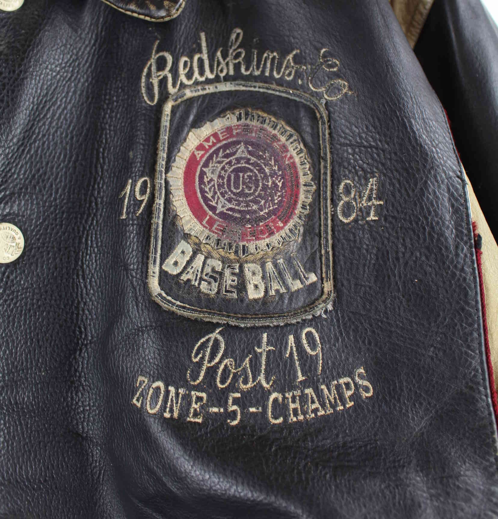 Redskins 90s Vintage Embroidered Jacke Schwarz XL (detail image 2)