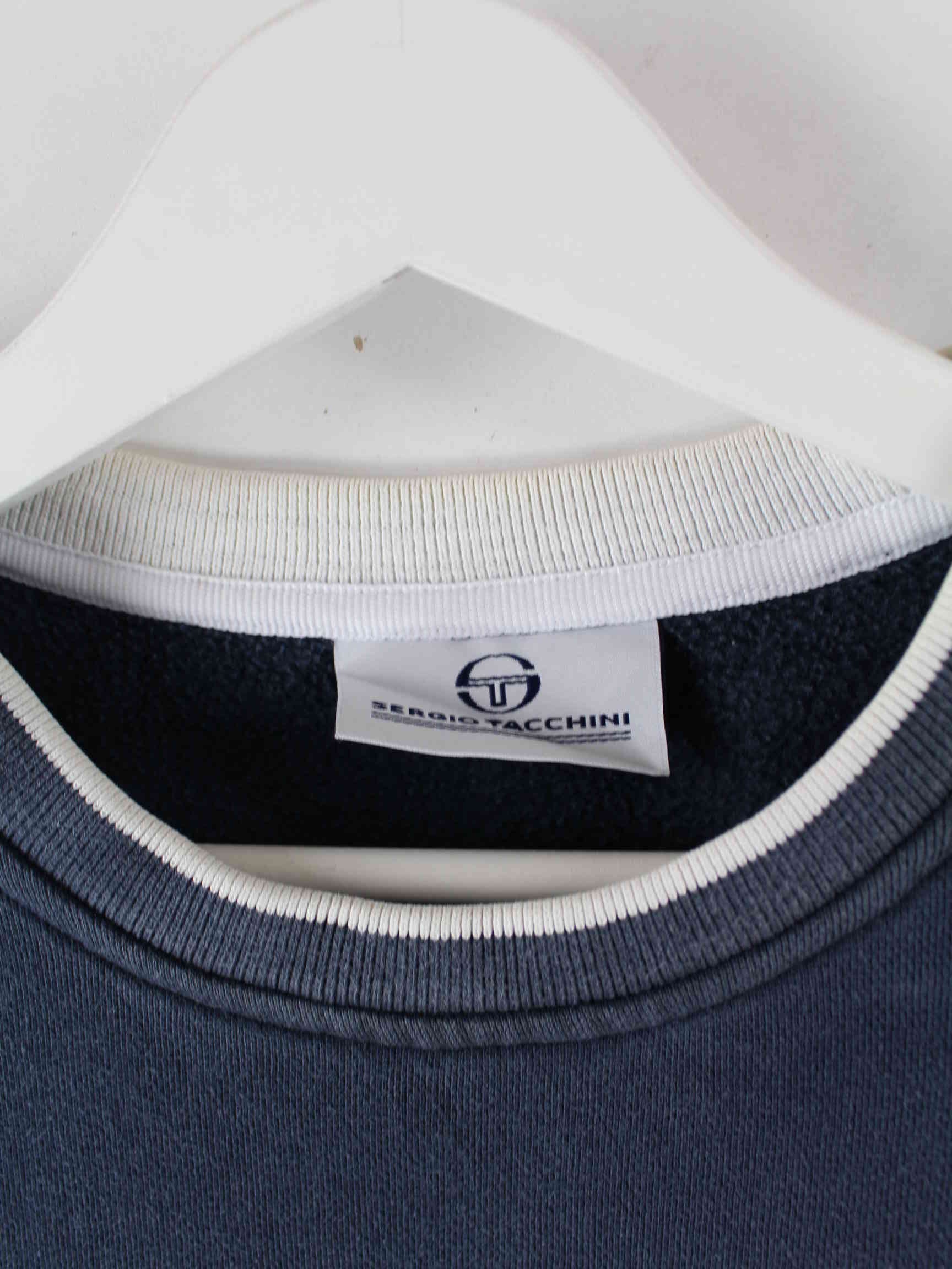 Sergio Tacchini 00s Embroidered Sweater Schwarz M (detail image 2)