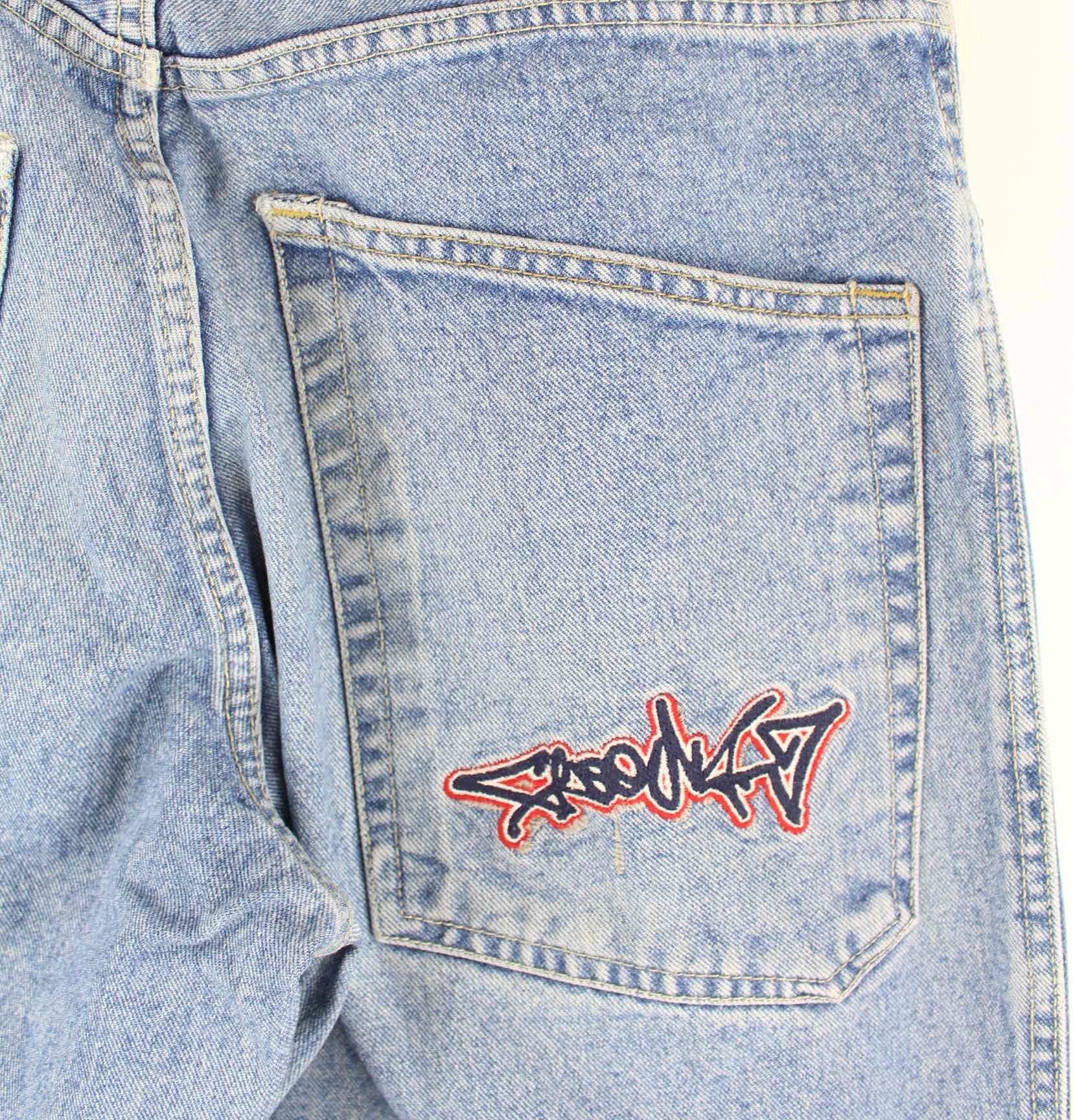 Freeman Porter y2k Embroidered Carpenter Jeans Blau W30 L32 (detail image 7)
