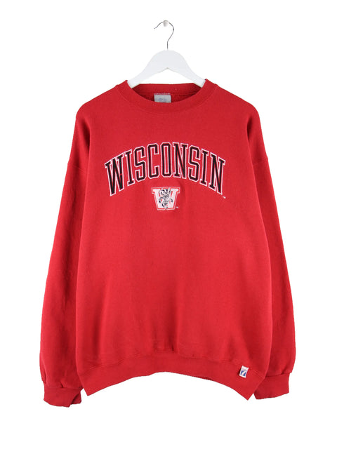 Logo 7 00s Wisconsin Badgers Sweater Rot XL