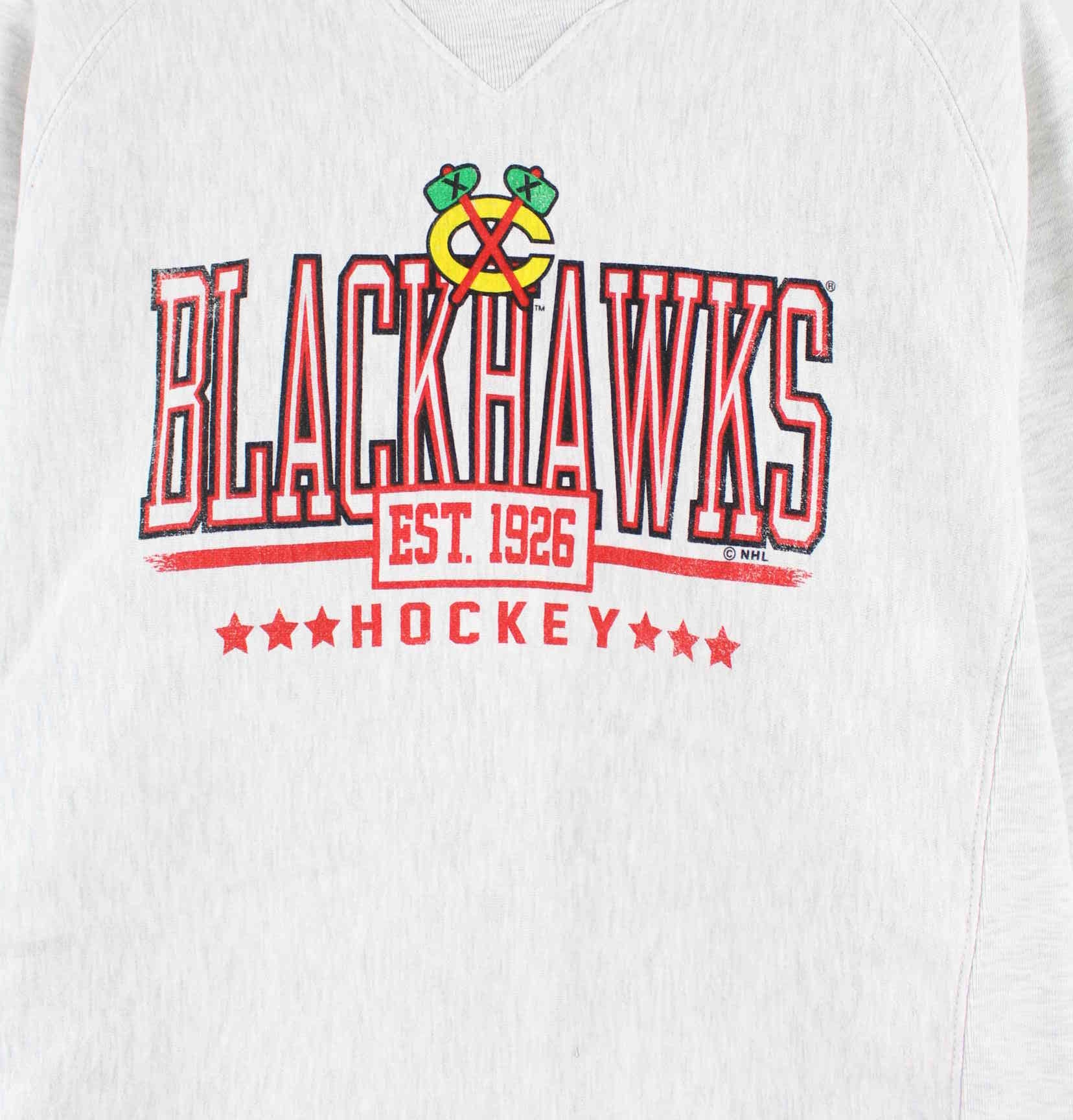 NHL Blackhawks Print Heavy Sweater Grau L (detail image 1)