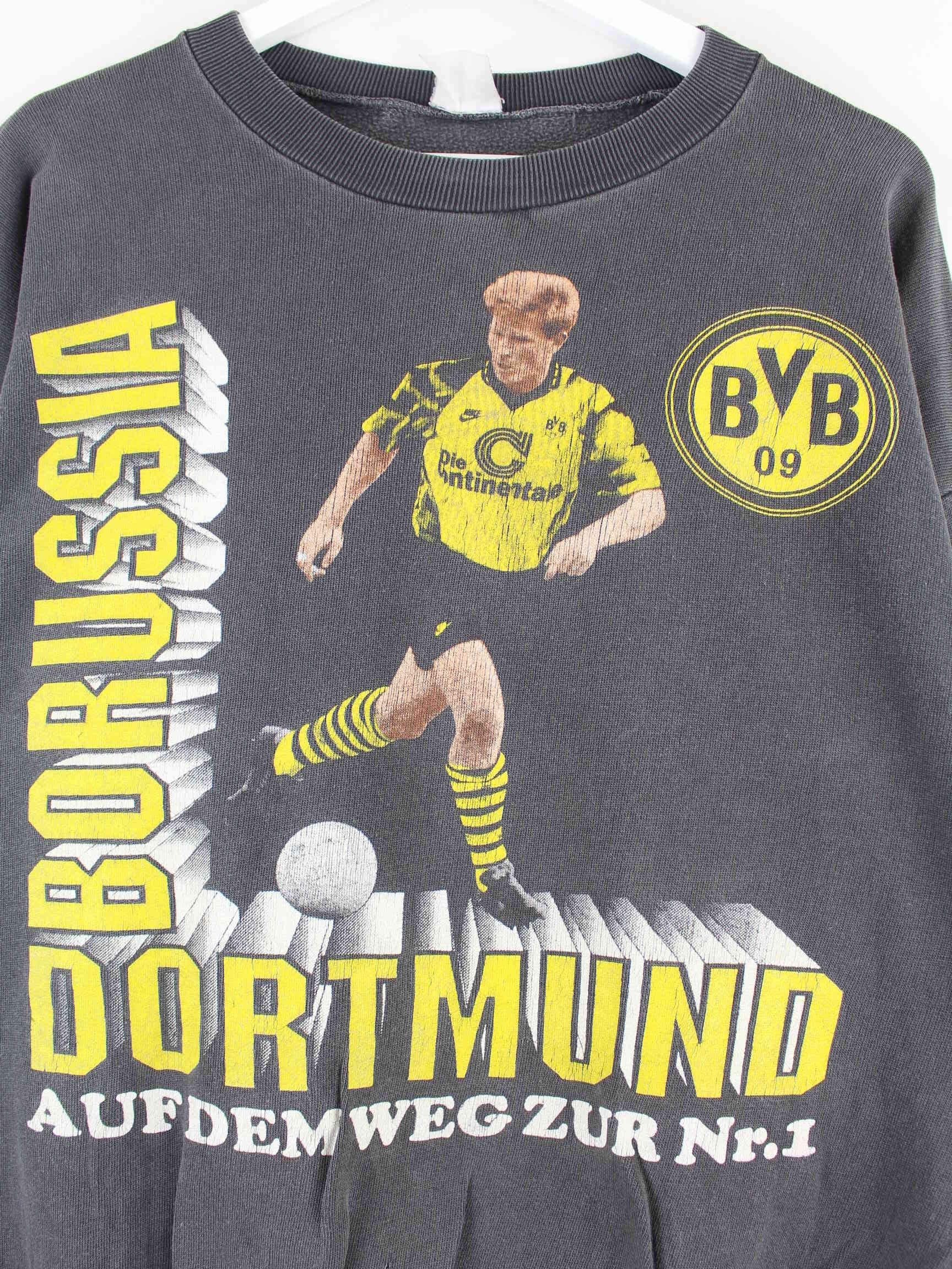 Vintage 1994 BVB Dortmund Sweater Grau L (detail image 1)