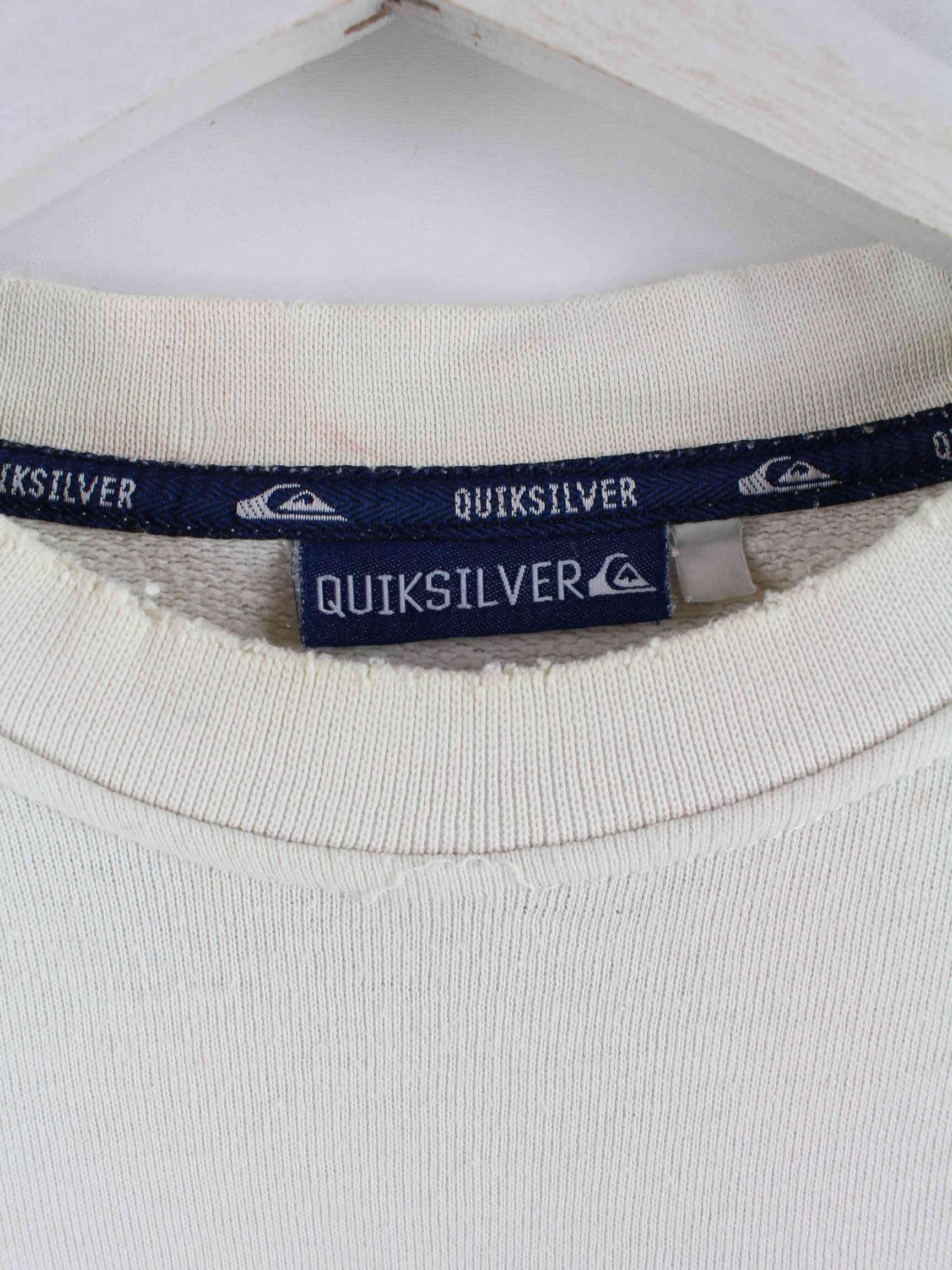 Quiksilver 90s Vintage Print Sweater Weiß S (detail image 2)