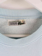 Lacoste 90s Vintage Embroidered Sweater Blau M (detail image 2)