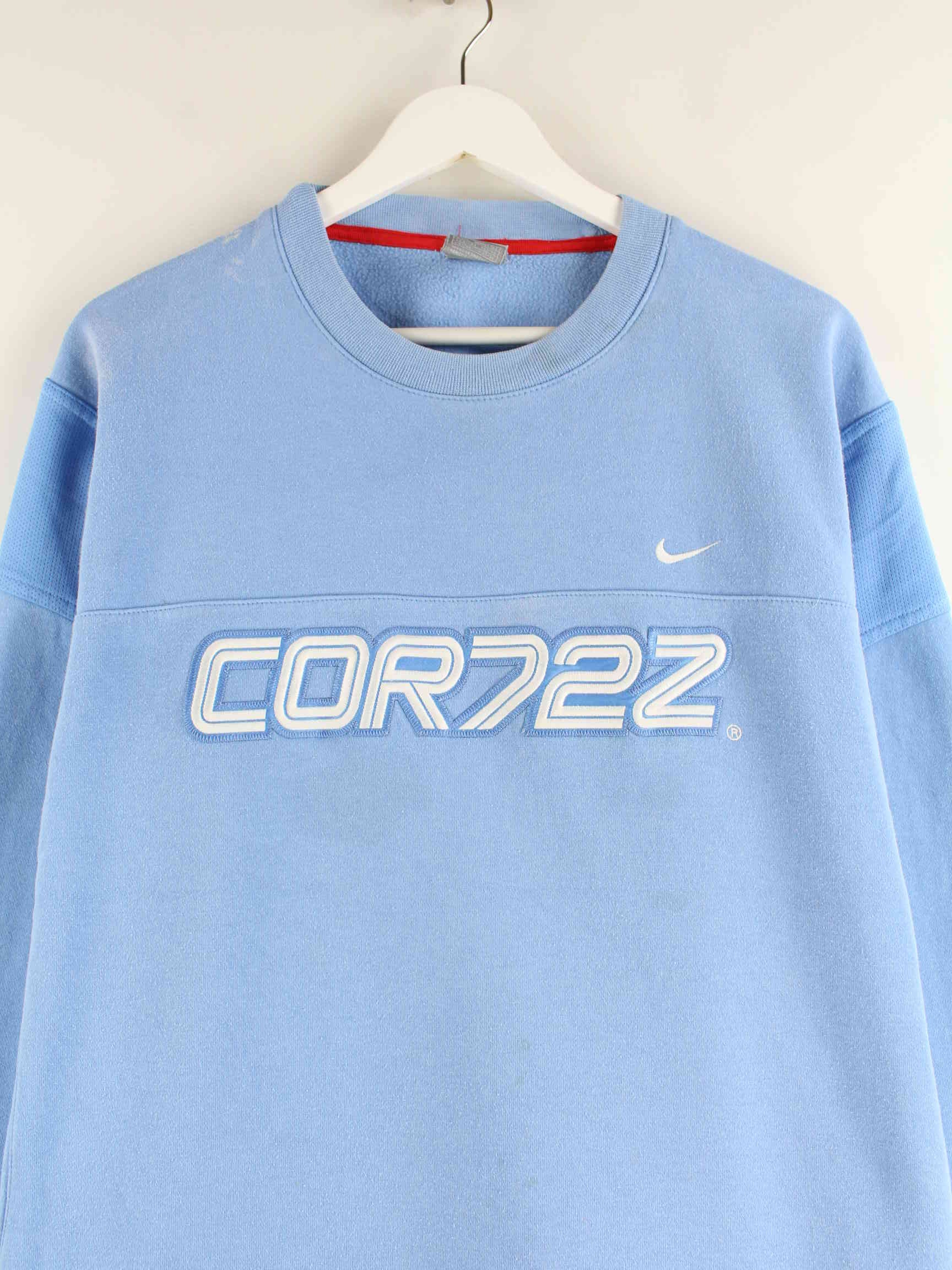 Nike y2k Cor7ez Embroidered Sweater Blau L (detail image 1)