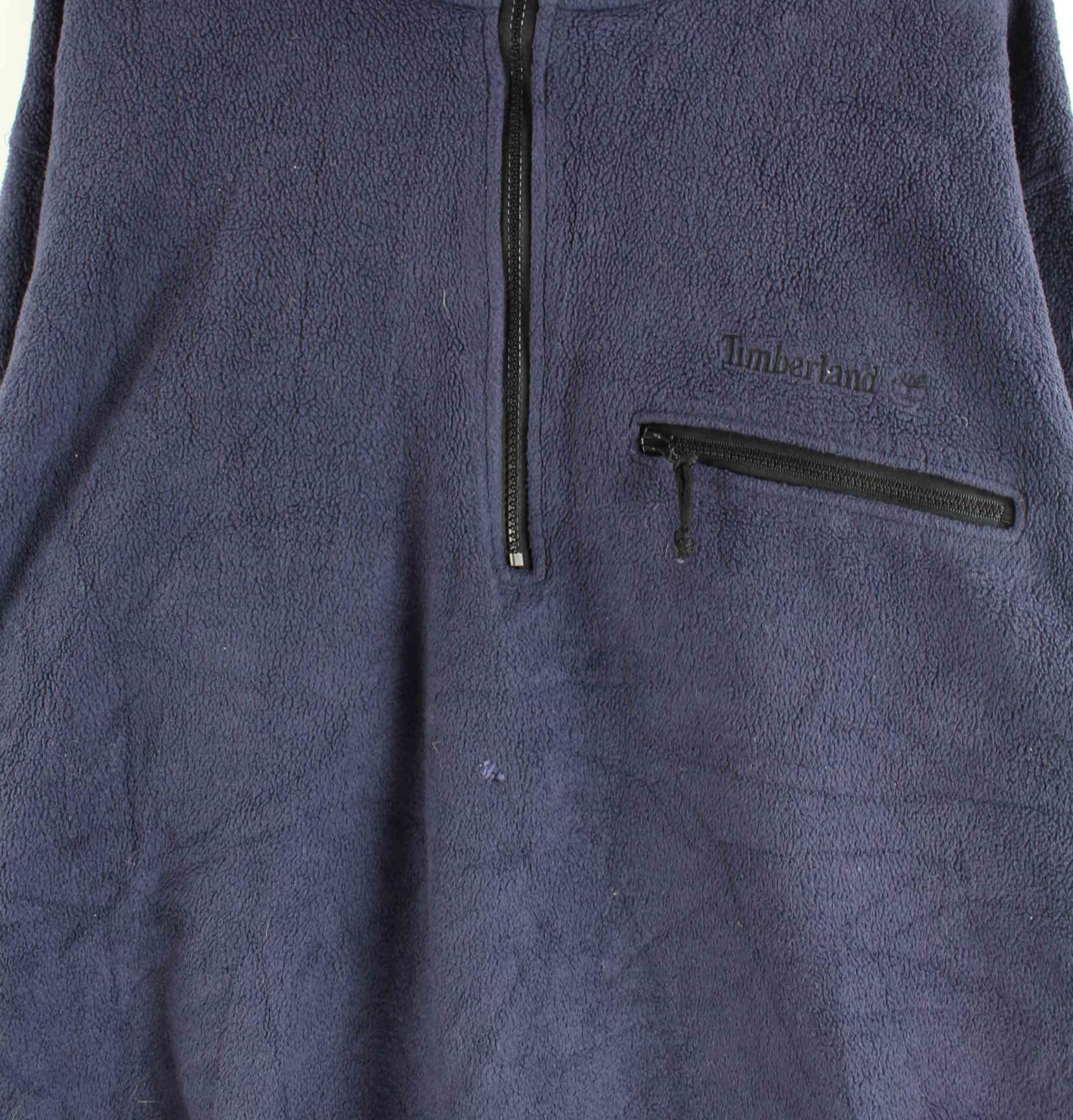 Timberland 90s Fleece Half Zip Sweater Blau L (detail image 1)