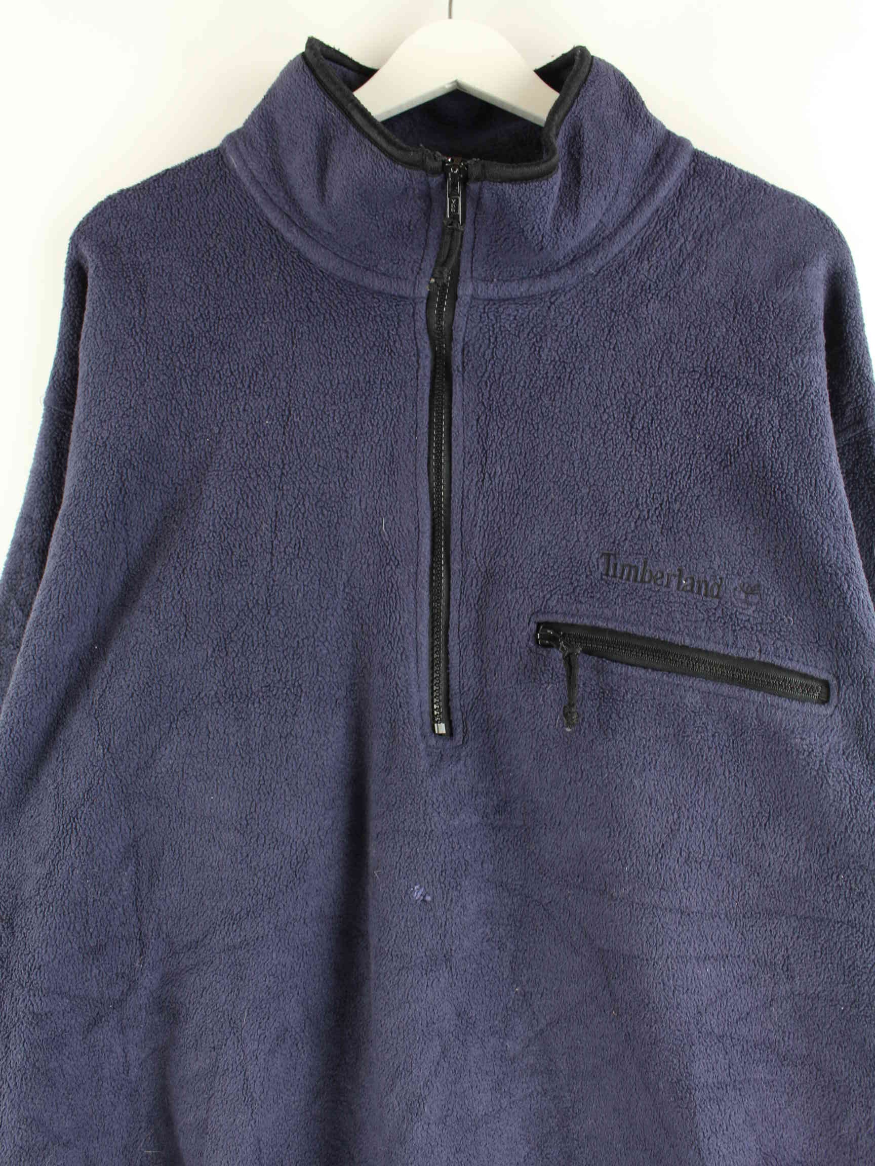 Timberland 90s Fleece Half Zip Sweater Blau L (detail image 1)