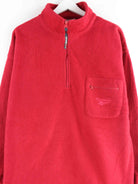 Reebok 90s Vintage Fleece Half Zip Sweater Rot L (detail image 1)