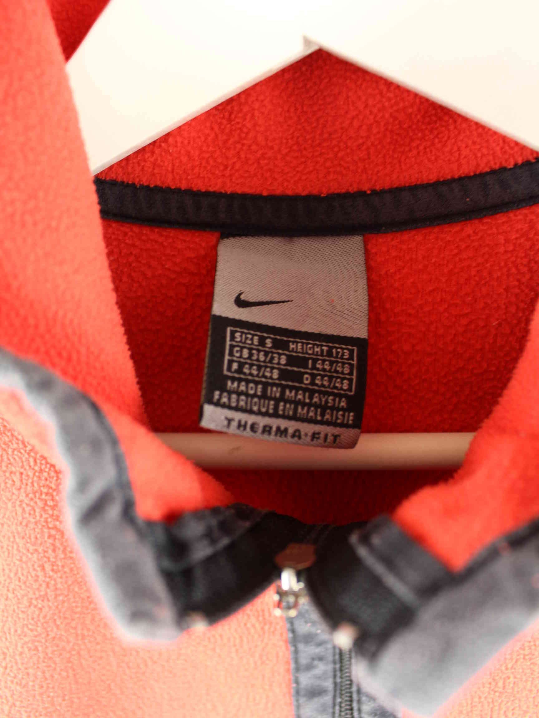 Nike y2k Fleece Half Zip Sweater Rot S (detail image 2)