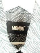 Vintage y2k Mondo Pattern Hemd Grau M (detail image 2)