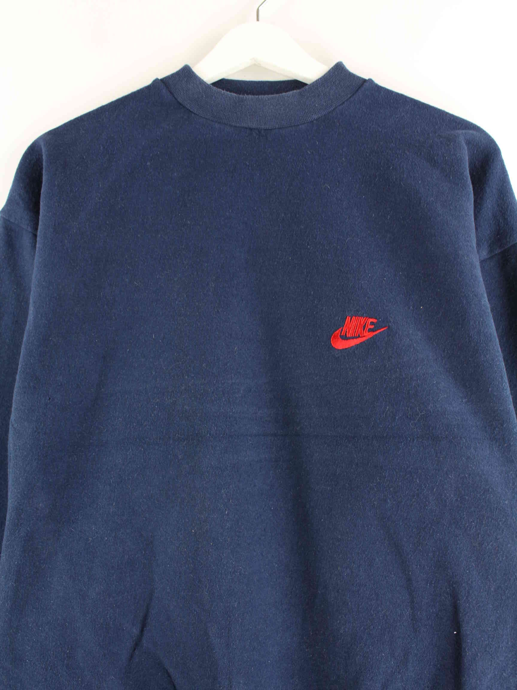 Nike 90s Vintage Swoosh Sweater Blau S (detail image 1)