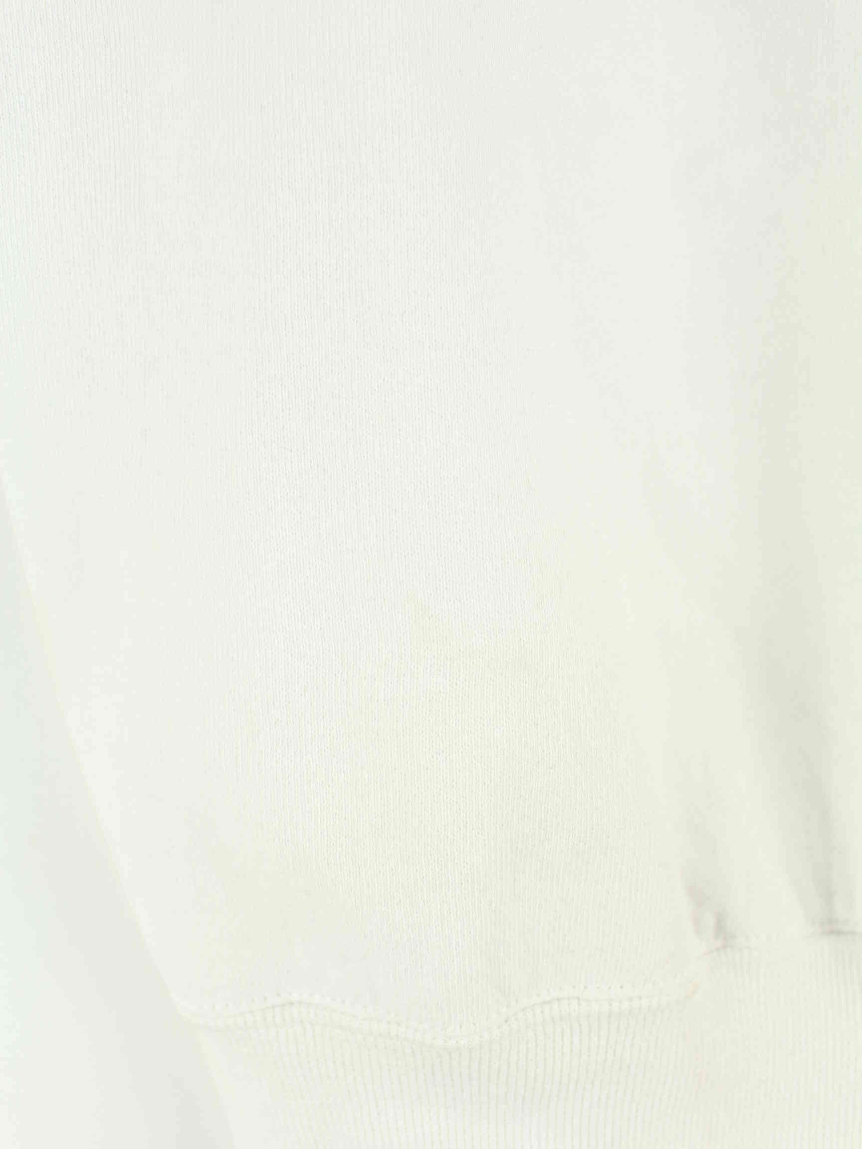 Jerzees 90s Vintage Dog Print Sweater Weiß M (detail image 3)