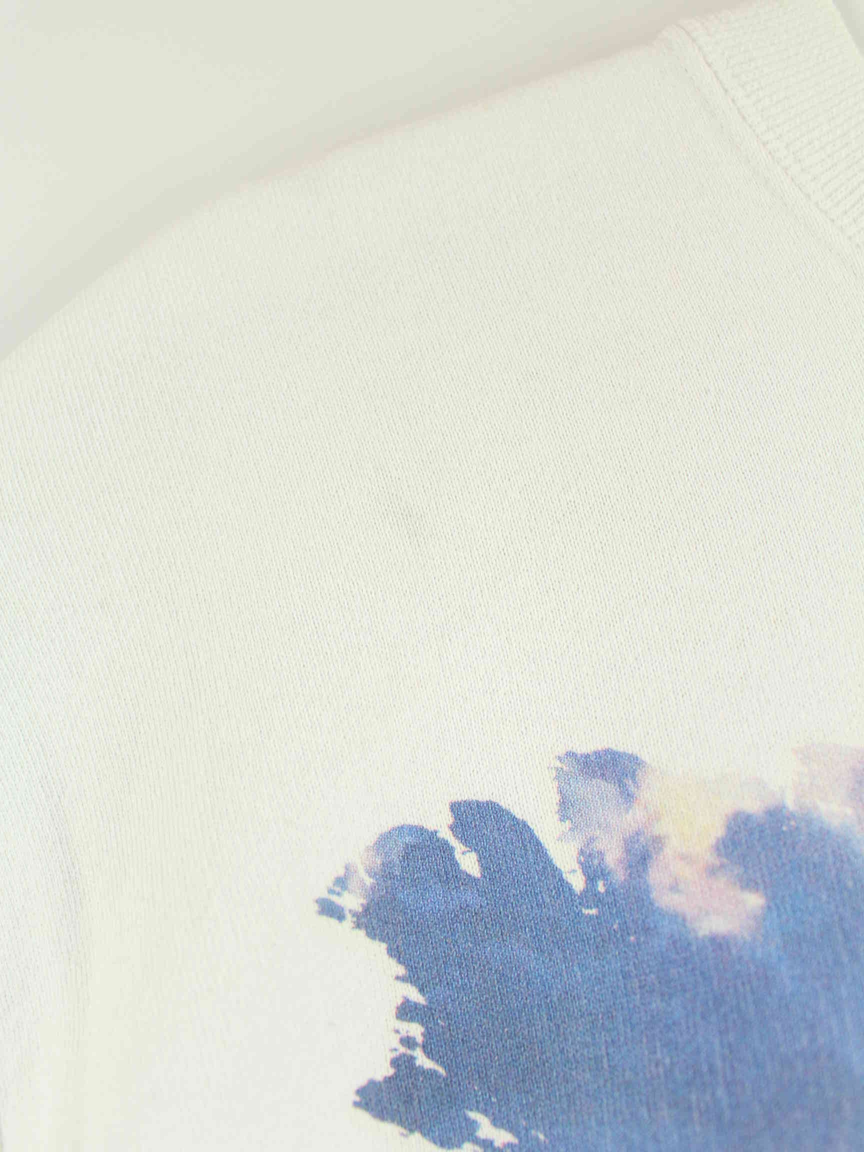 Jerzees 90s Vintage Dog Print Sweater Weiß M (detail image 4)