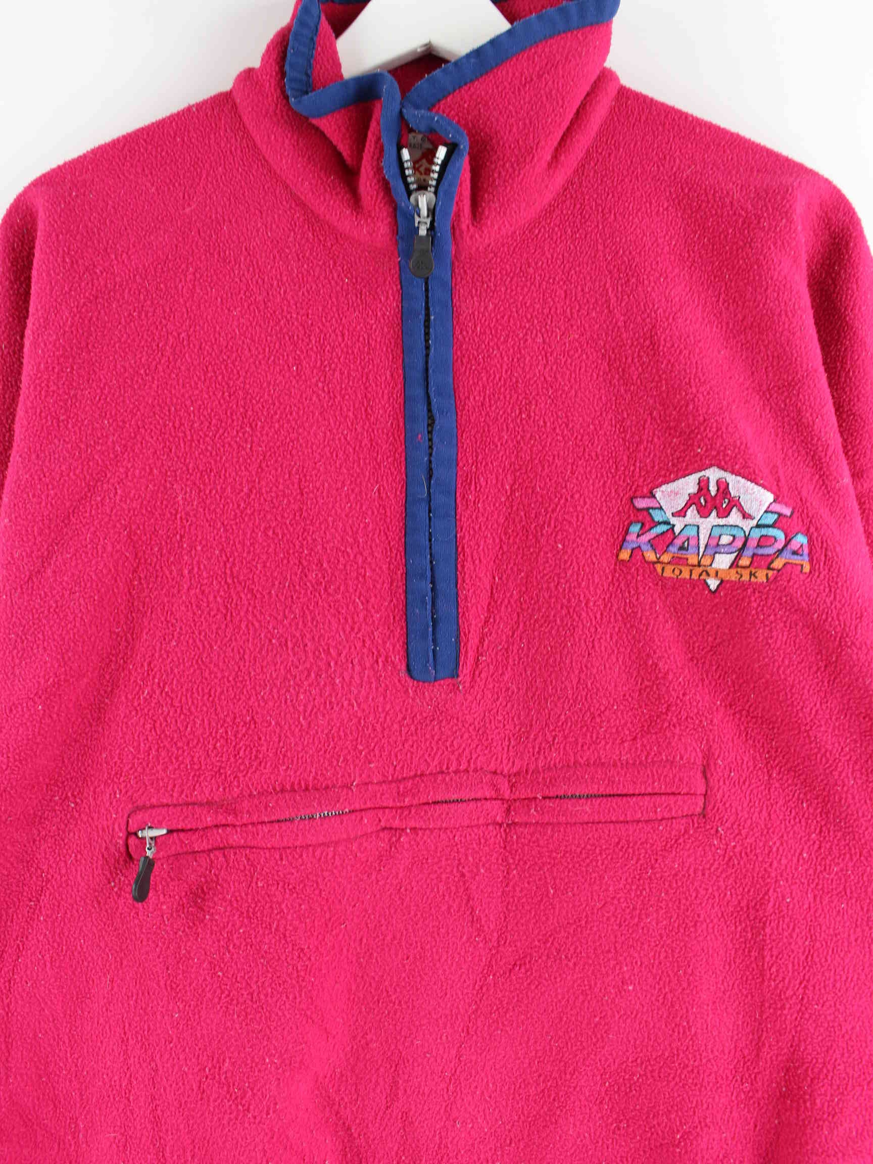 Kappa 80s Vintage Half Zip Fleece Sweater Pink M (detail image 1)