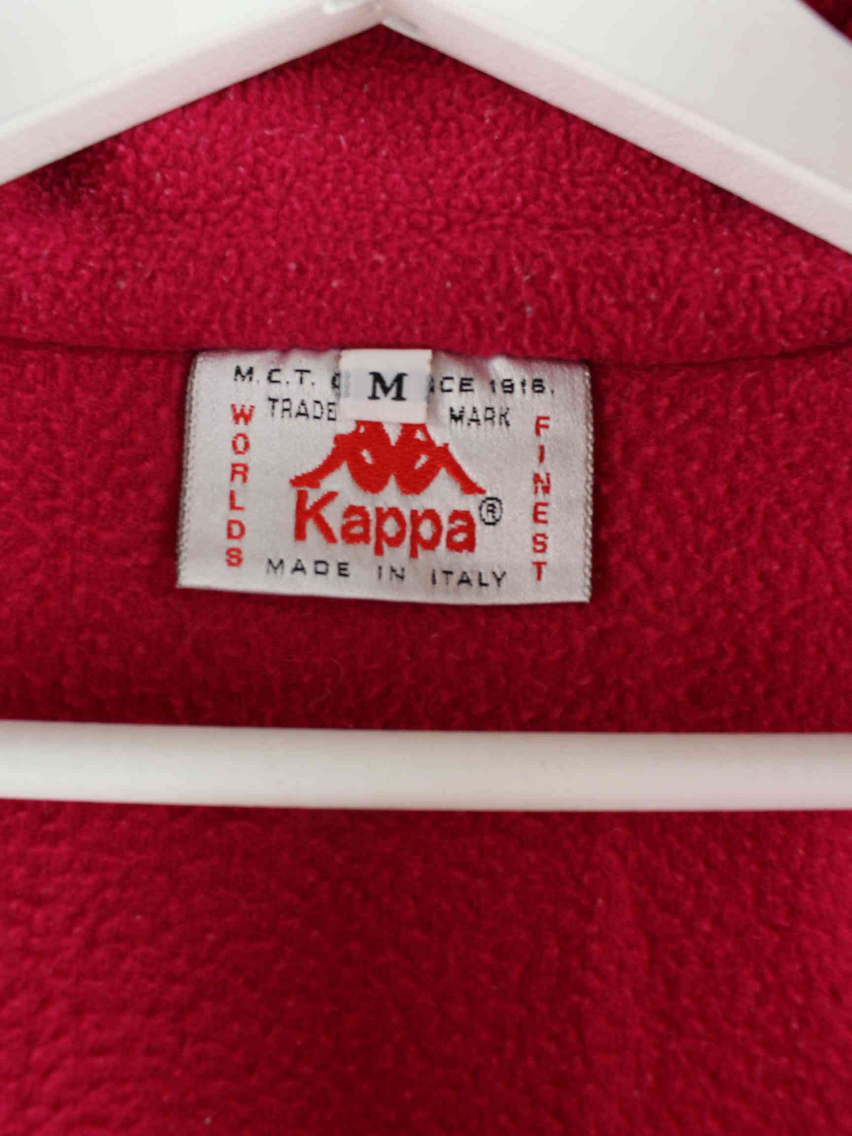 Kappa 80s Vintage Half Zip Fleece Sweater Pink M (detail image 2)