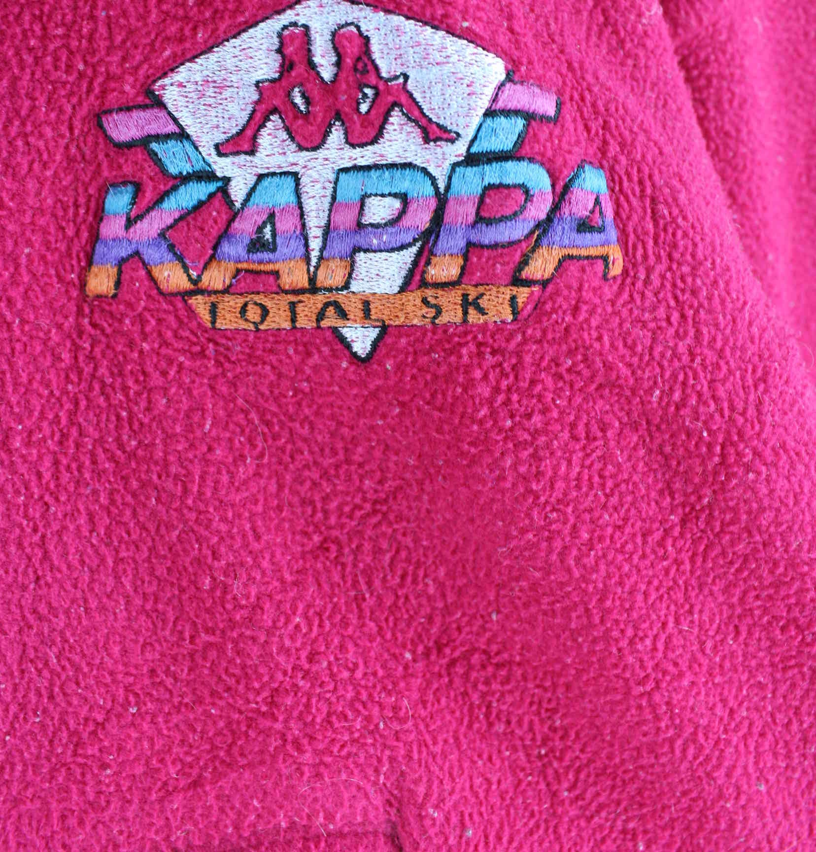 Kappa 80s Vintage Half Zip Fleece Sweater Pink M (detail image 3)