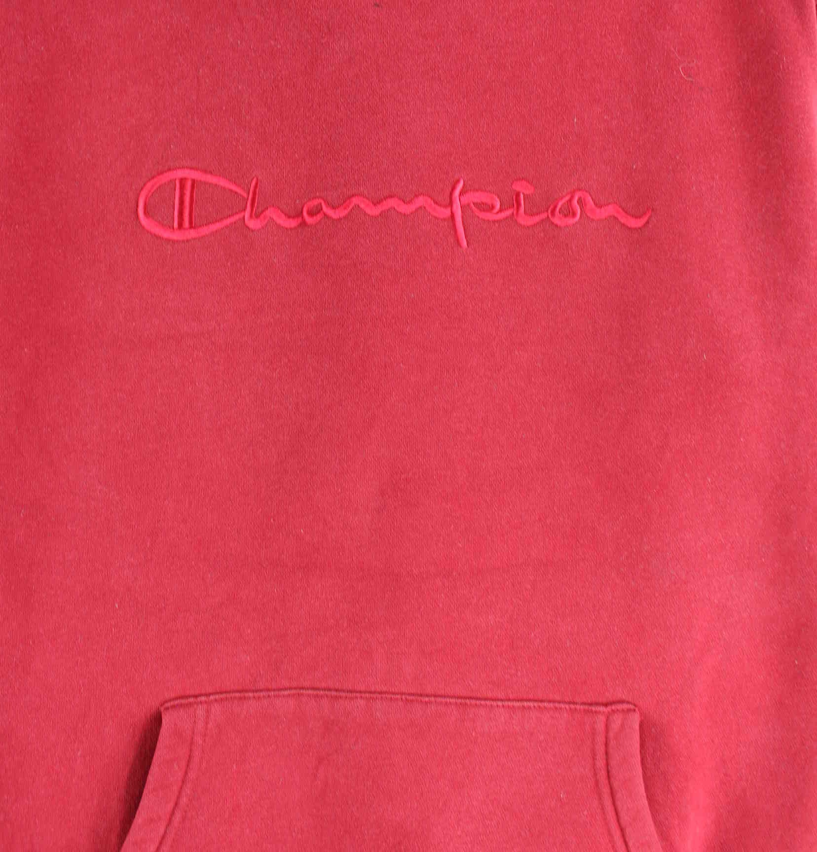 Champion y2k Embroidered Hoodie Rot S (detail image 1)
