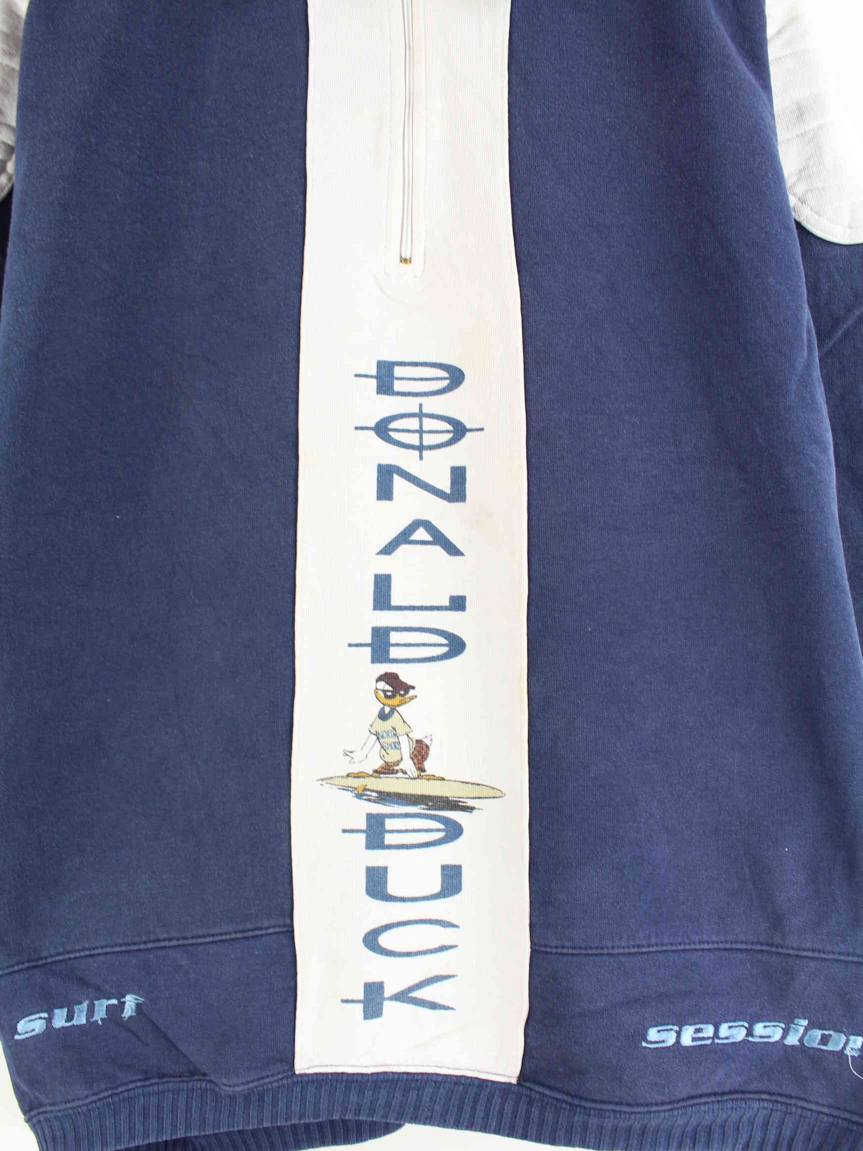 Disney 90s Vintage Donald Duck Surfing Print Sweater Blau XL (detail image 1)
