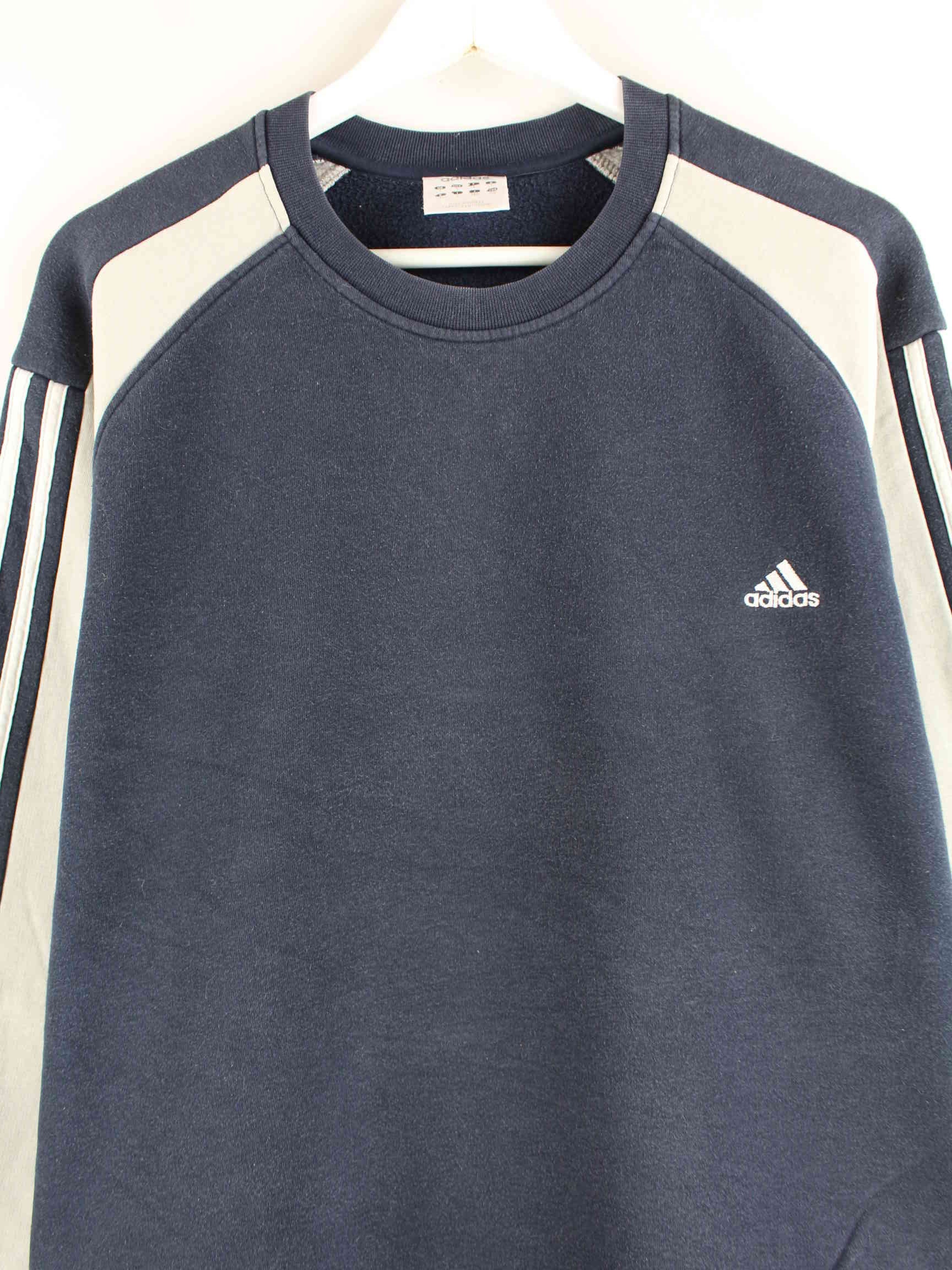 Adidas y2k Embroidered 3-Stripes Sweater Blau L (detail image 1)