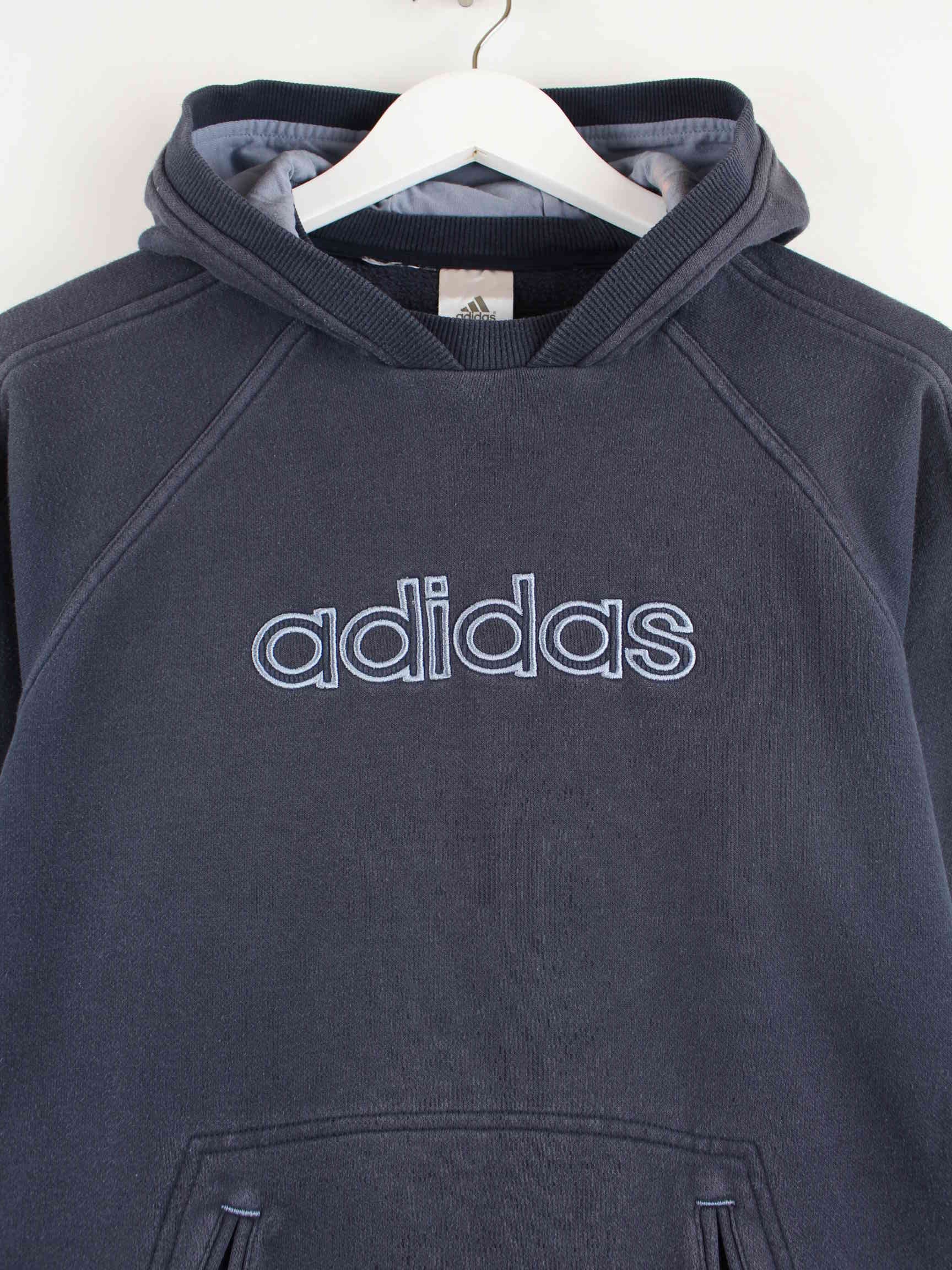 Adidas 00s Spellout Embroidered Hoodie Blau S (detail image 1)