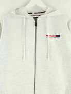 Reebok 90s Vintage Embroidered Zip Hoodie Grau S (detail image 1)