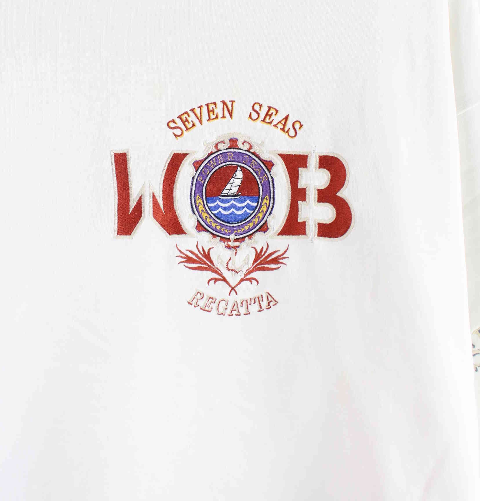 Vintage 90s Seven Seas Regatta Sweater Weiß L (detail image 1)