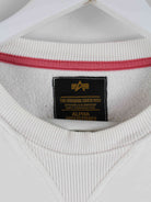 Alpha Industries y2k Print Sweater Weiß S (detail image 2)