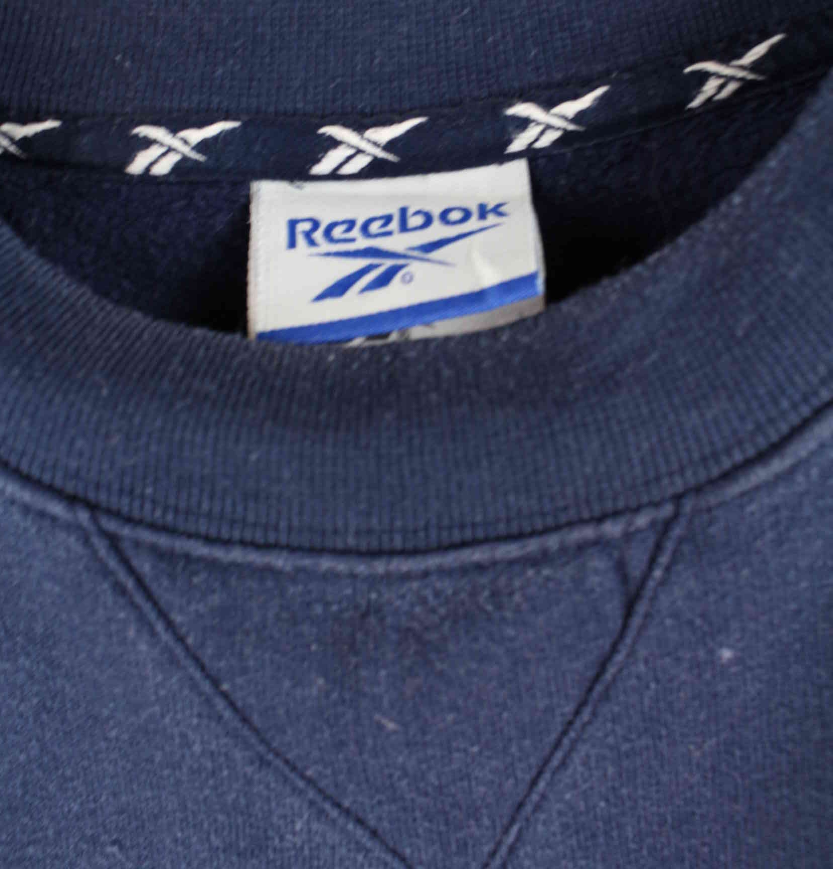 Reebok y2k Embroidered Sweater Blau M (detail image 3)