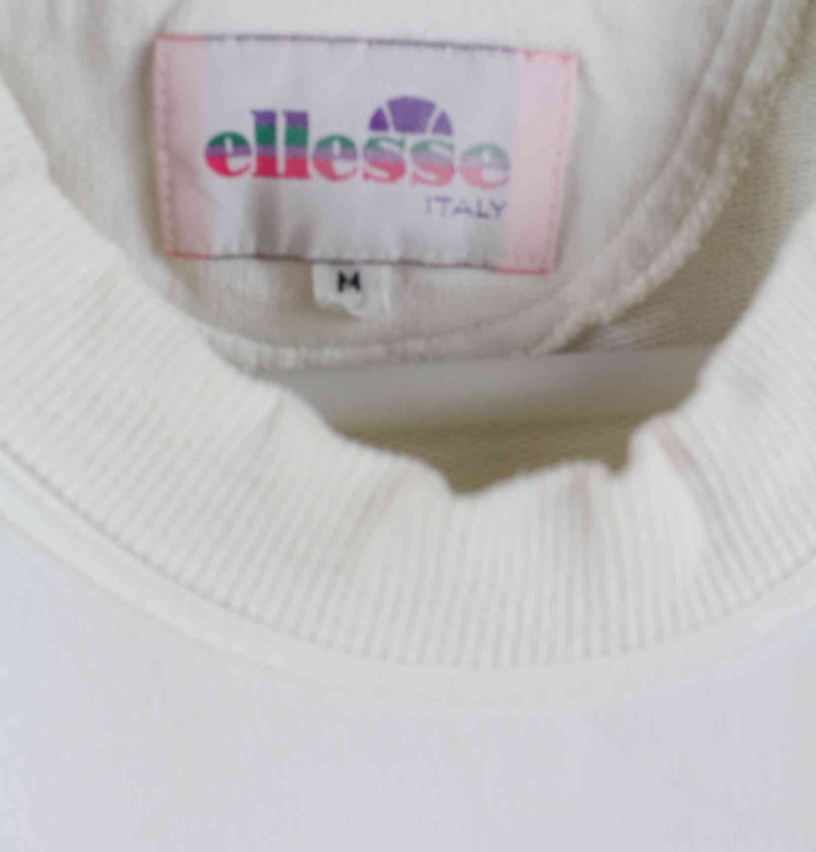 Ellesse Damen 90s Vintage Pattern Sweater Weiß S (detail image 2)