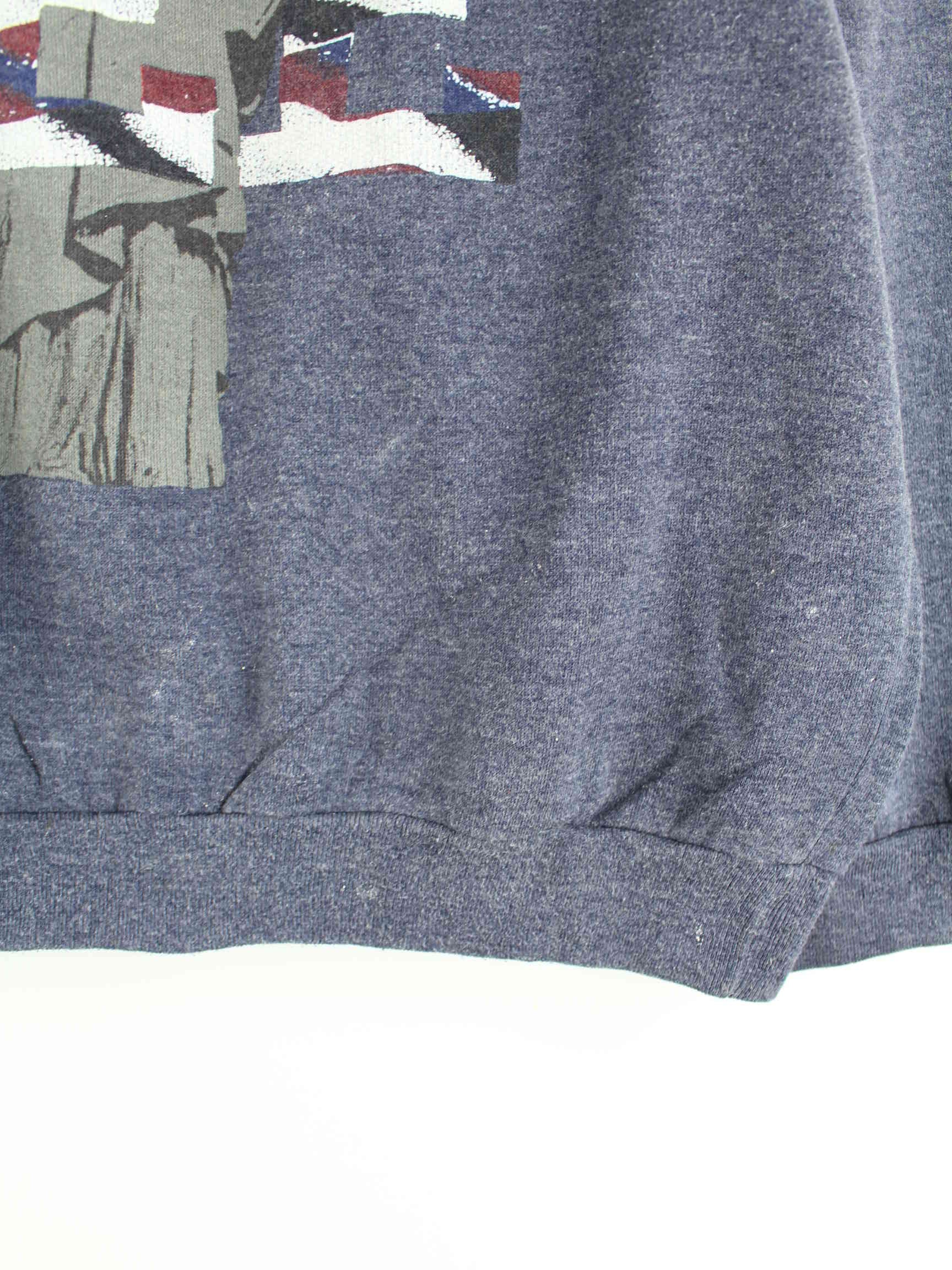 Lee 90s Vintage Print Sweater Blau XL (detail image 3)