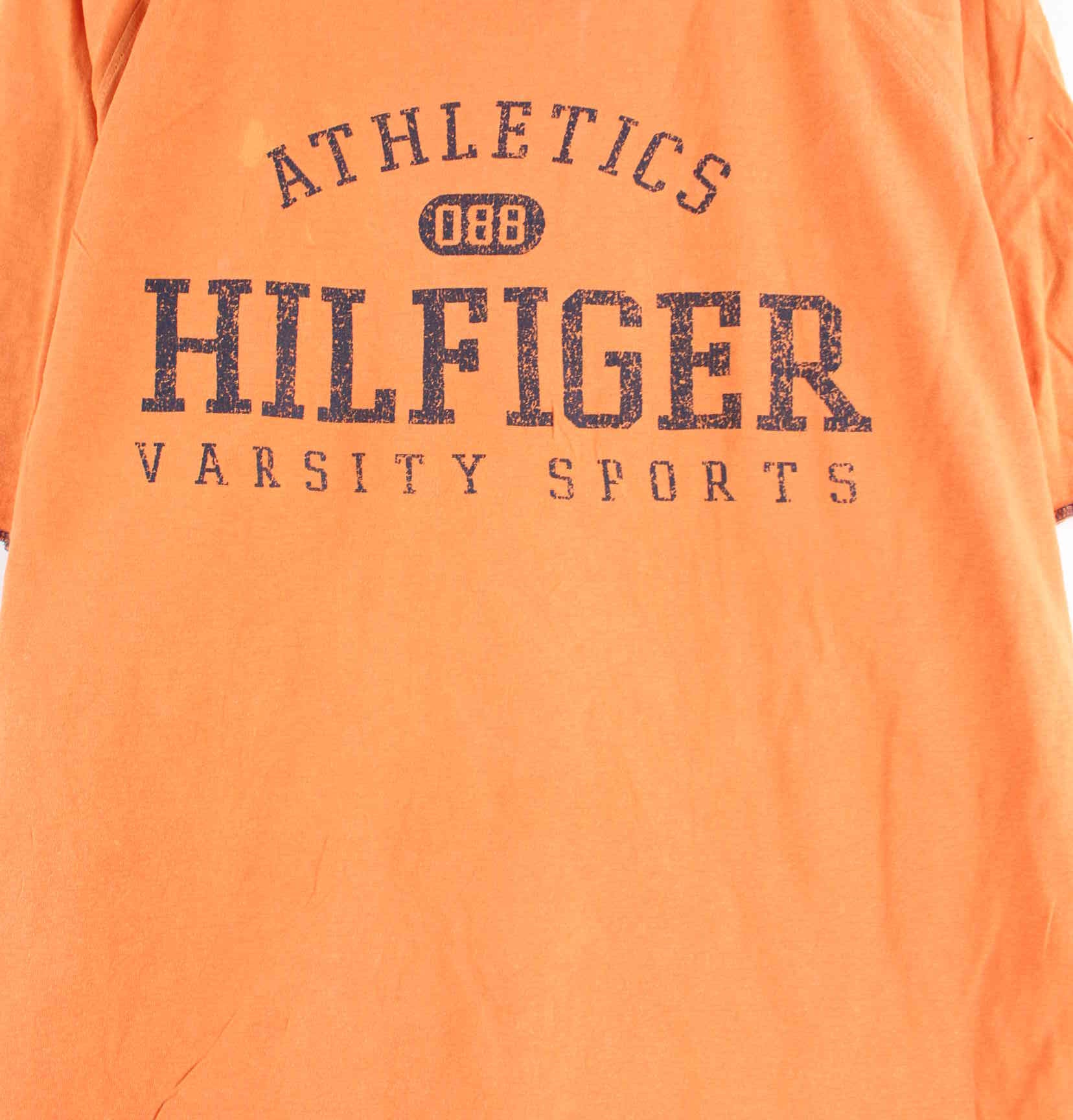 Tommy Hilfiger y2k Print T-Shirt Orange L (detail image 1)