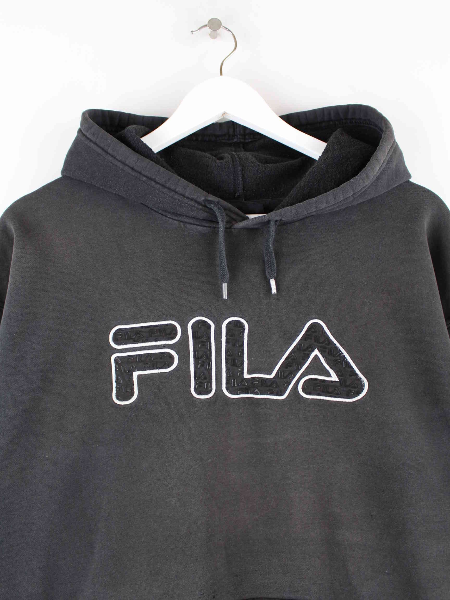 Fila Embroidered Logo Hoodie Schwarz XXL (detail image 1)