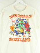 Vintage 90s Vintage Super Scot Print Single Stitched T-Shirt Weiß L (detail image 1)
