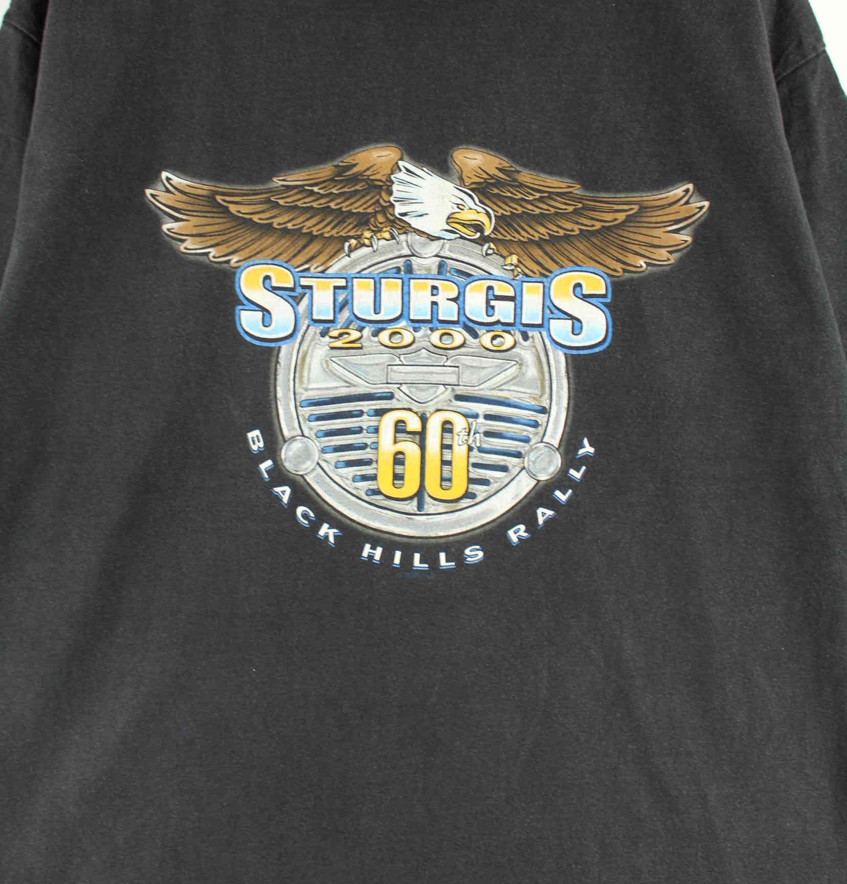 Harley Davidson 2000 Vintage Rapid City Print T-Shirt Schwarz XL (detail image 1)