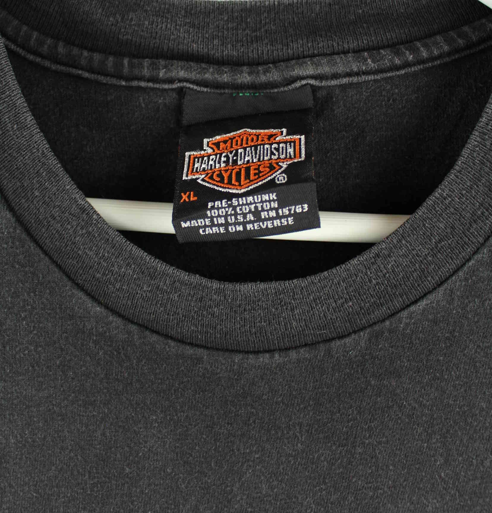 Harley Davidson 2000 Vintage Rapid City Print T-Shirt Schwarz XL (detail image 2)