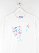 Vintage Single Stitch Flower Print T-Shirt Weiß M (detail image 1)