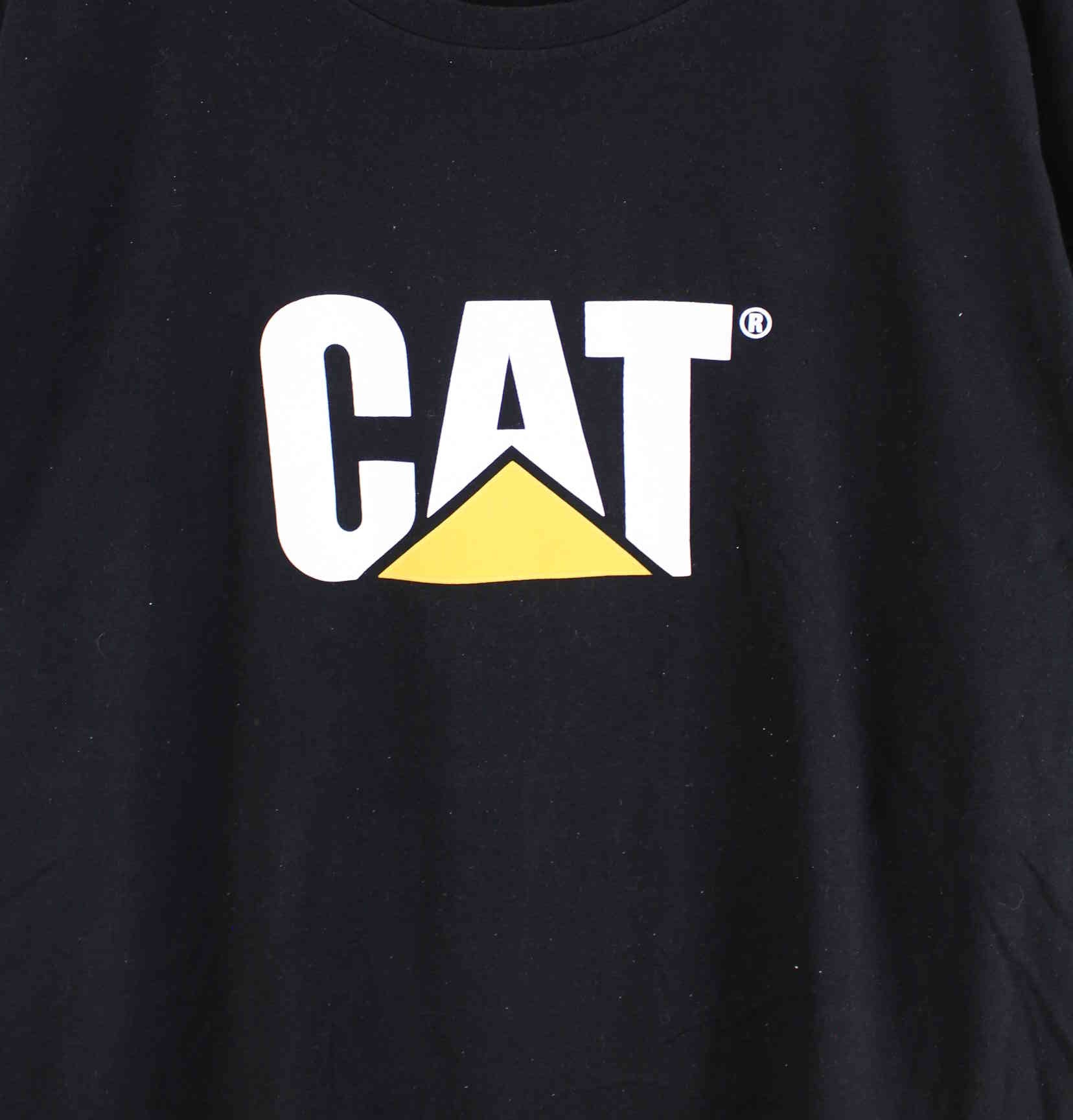 CAT Print T-Shirt Schwarz XXL (detail image 1)