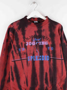 Vintage 90s Jogging Print Tie Dye Sweater Rot  (detail image 1)