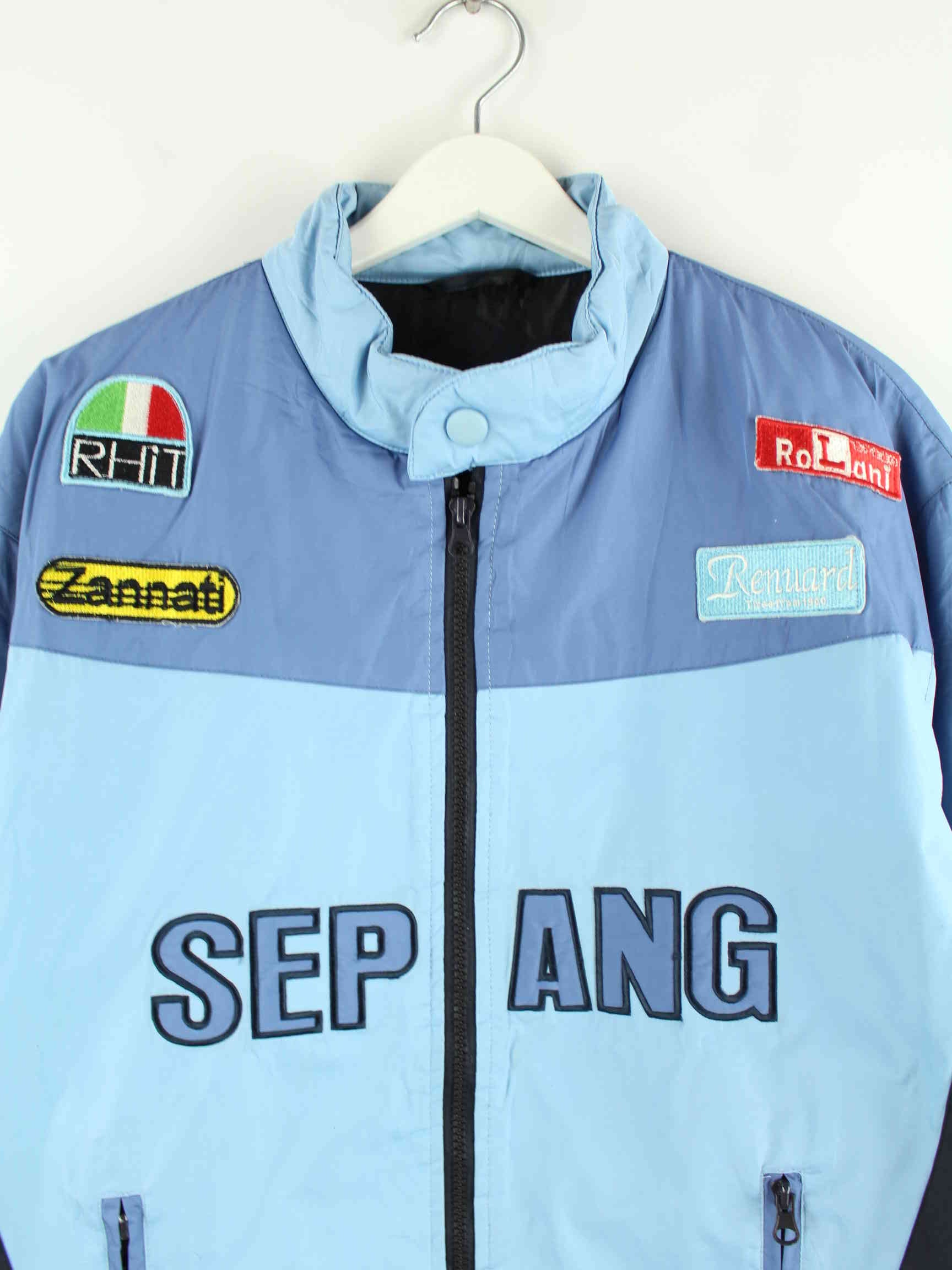 Vintage y2k Sepang Embroidered Racing Jacke Blau XL (detail image 1)