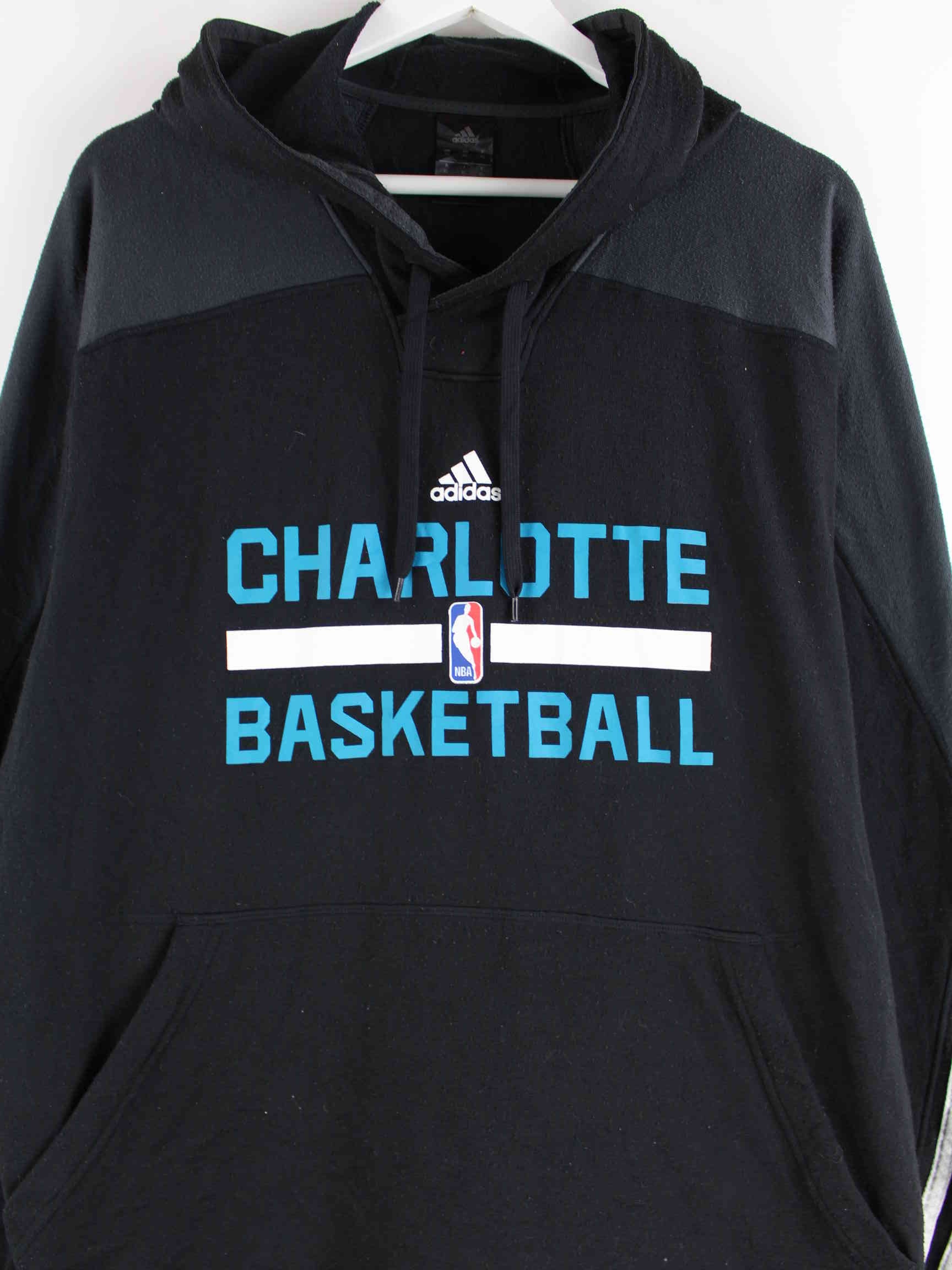 Adidas Charlotte NBA Print Hoodie Schwarz XL (detail image 1)